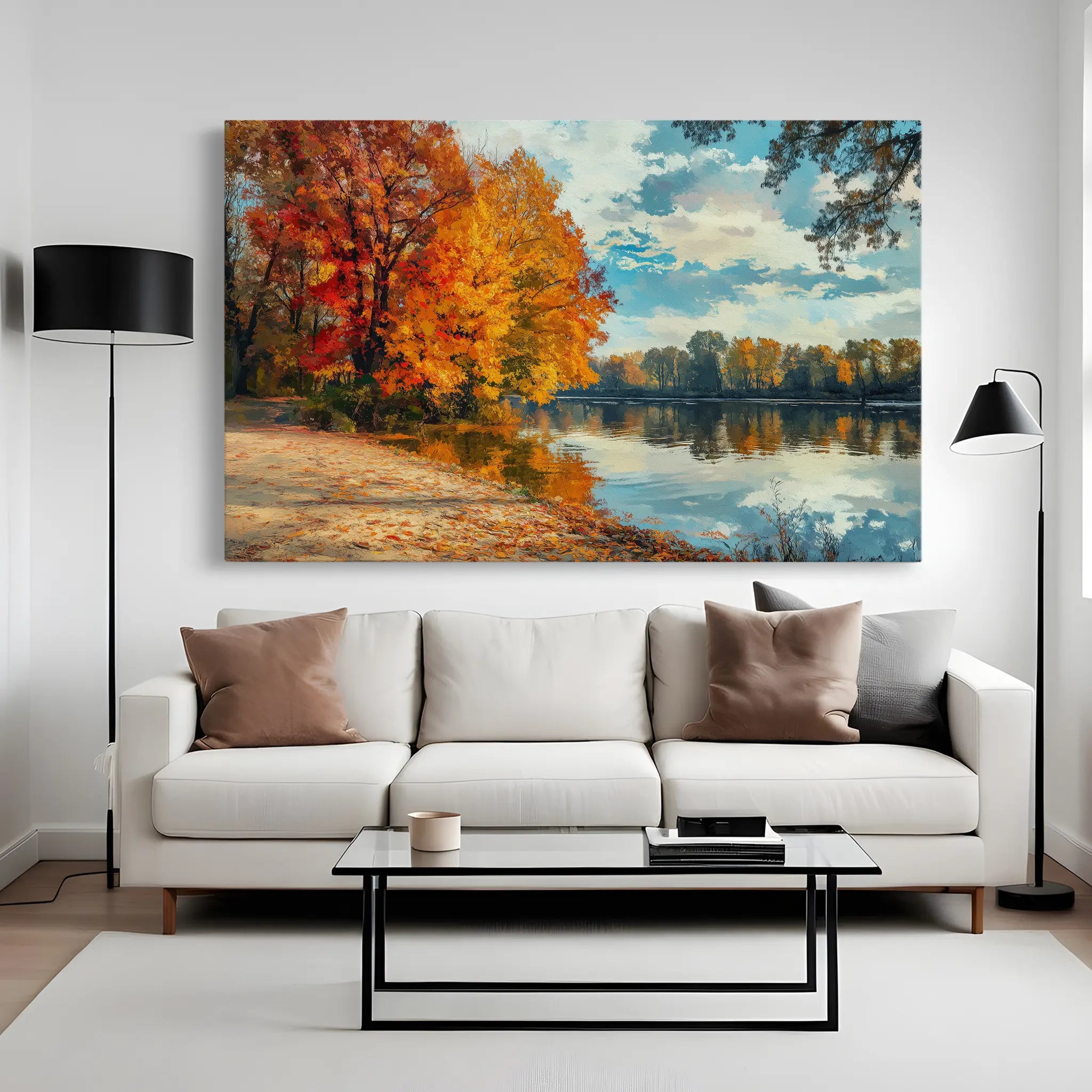 Landscape Canvas Wall Art WAD220-L 90 x 60 cm / Stretched on hidden frame