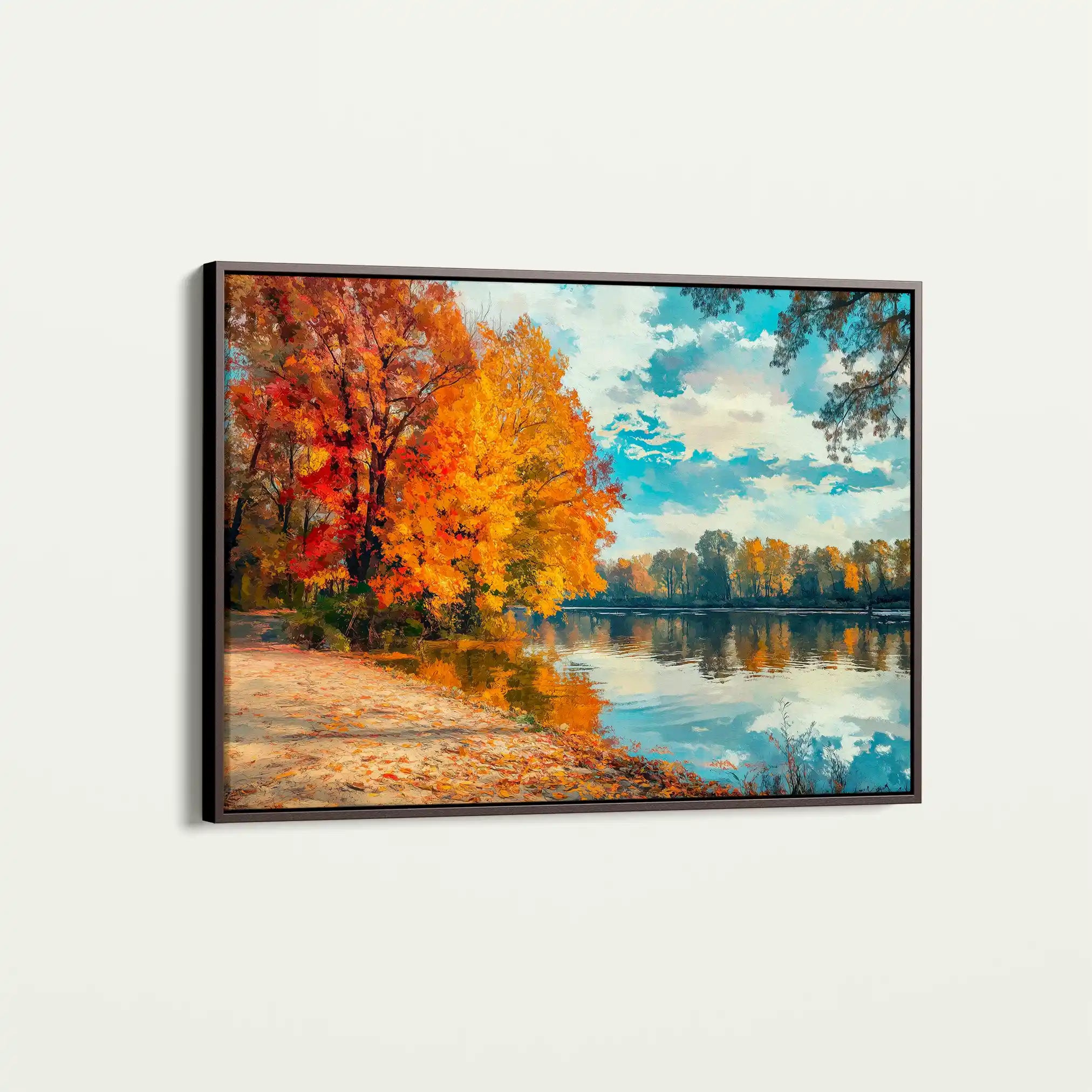 Landscape 220 Canvas Art 90 x 60 cm / Stretched on hidden frame
