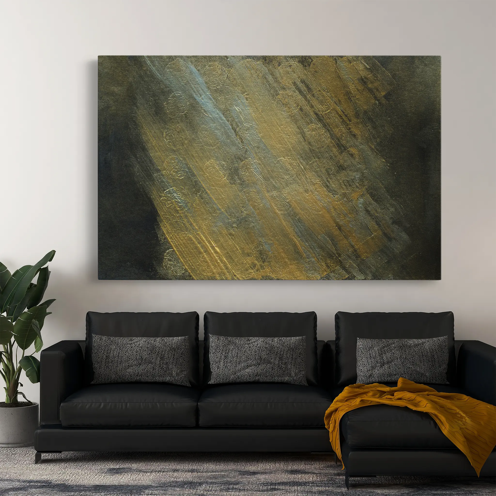 Abstract Canvas Wall Art WAD221-A 90 x 60 cm / Stretched on hidden frame