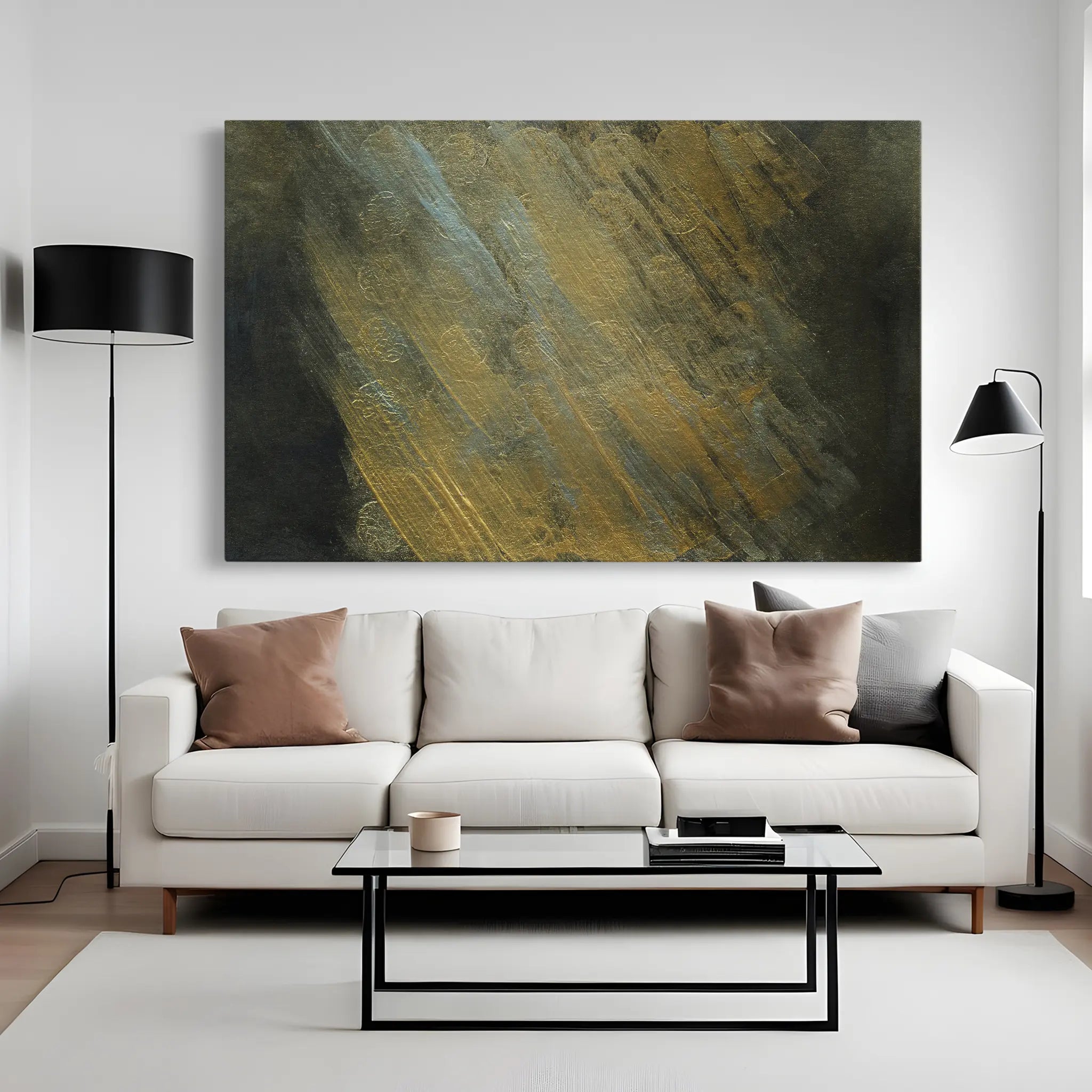 Abstract Canvas Wall Art WAD221-A 90 x 60 cm / Stretched on hidden frame