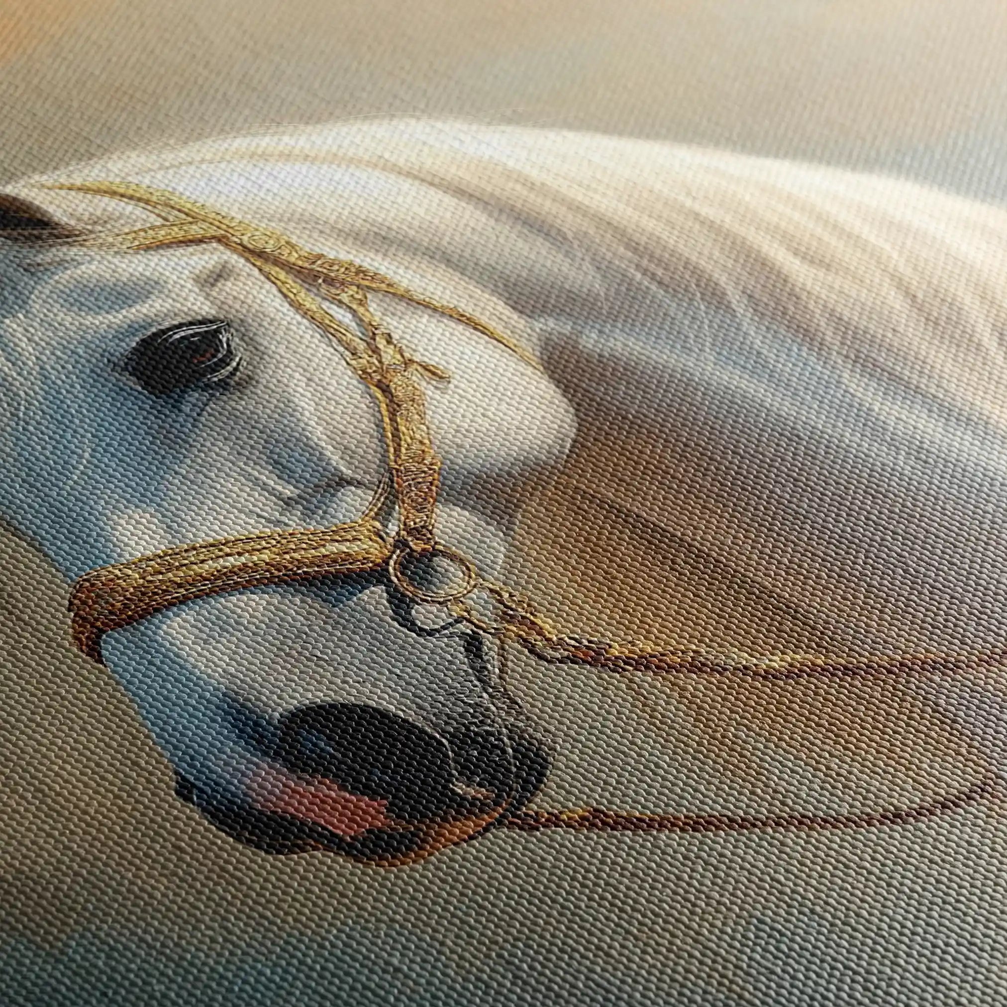 Horses 221 Canvas Art 90 x 60 cm / Stretched on hidden frame