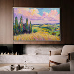 Landscape 221 Canvas Art 90 x 60 cm / Stretched on hidden frame