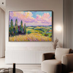 Landscape 221 Canvas Art 90 x 60 cm / Stretched on hidden frame