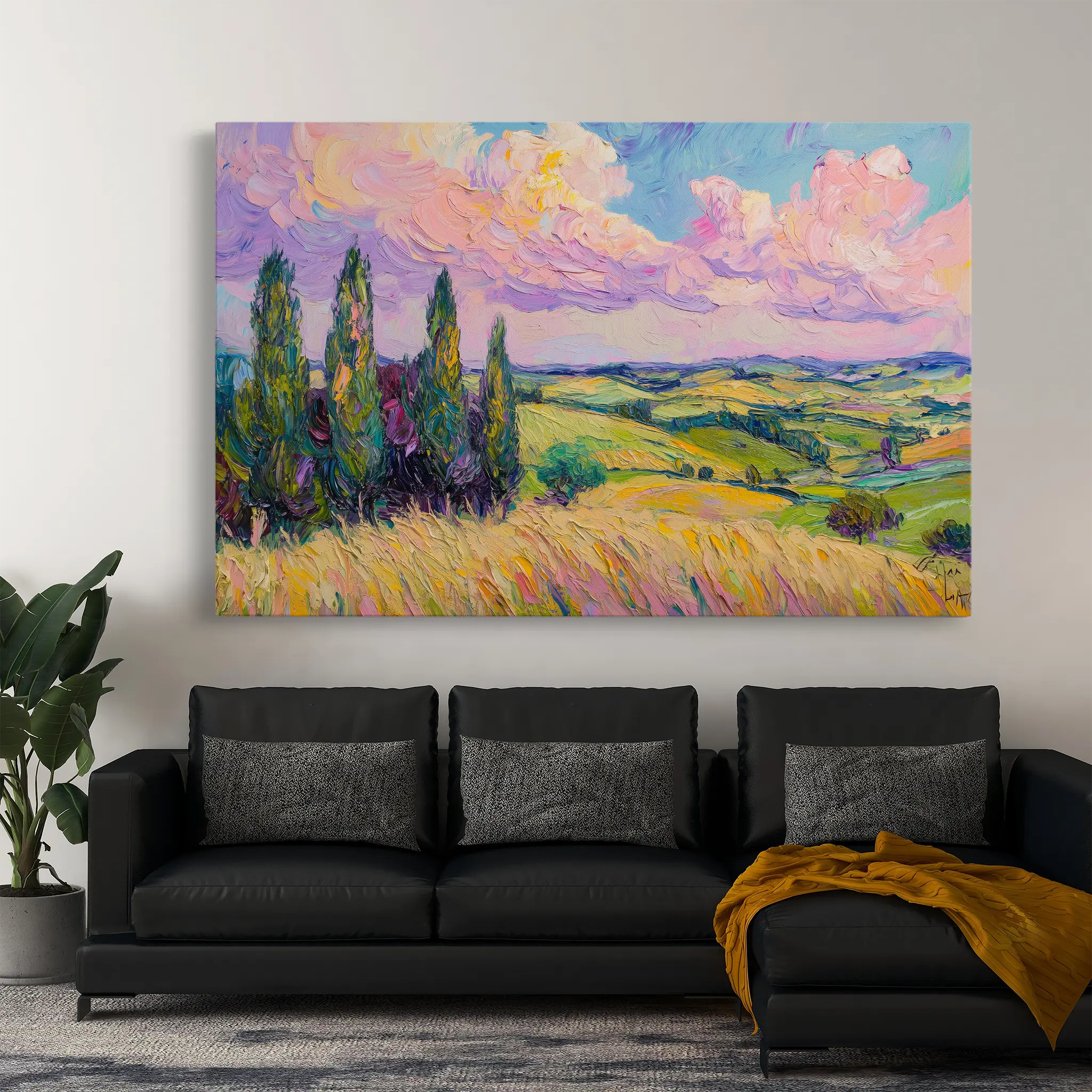 Landscape Canvas Wall Art WAD221-L 90 x 60 cm / Stretched on hidden frame