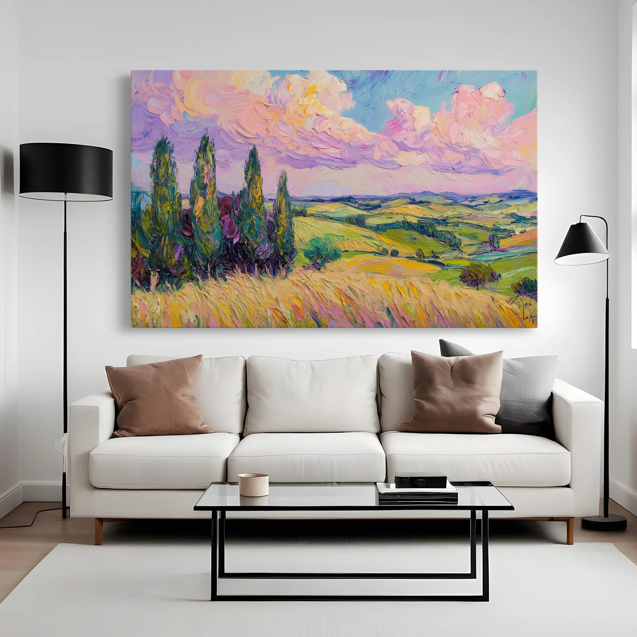 Landscape Canvas Wall Art WAD221-L 90 x 60 cm / Stretched on hidden frame