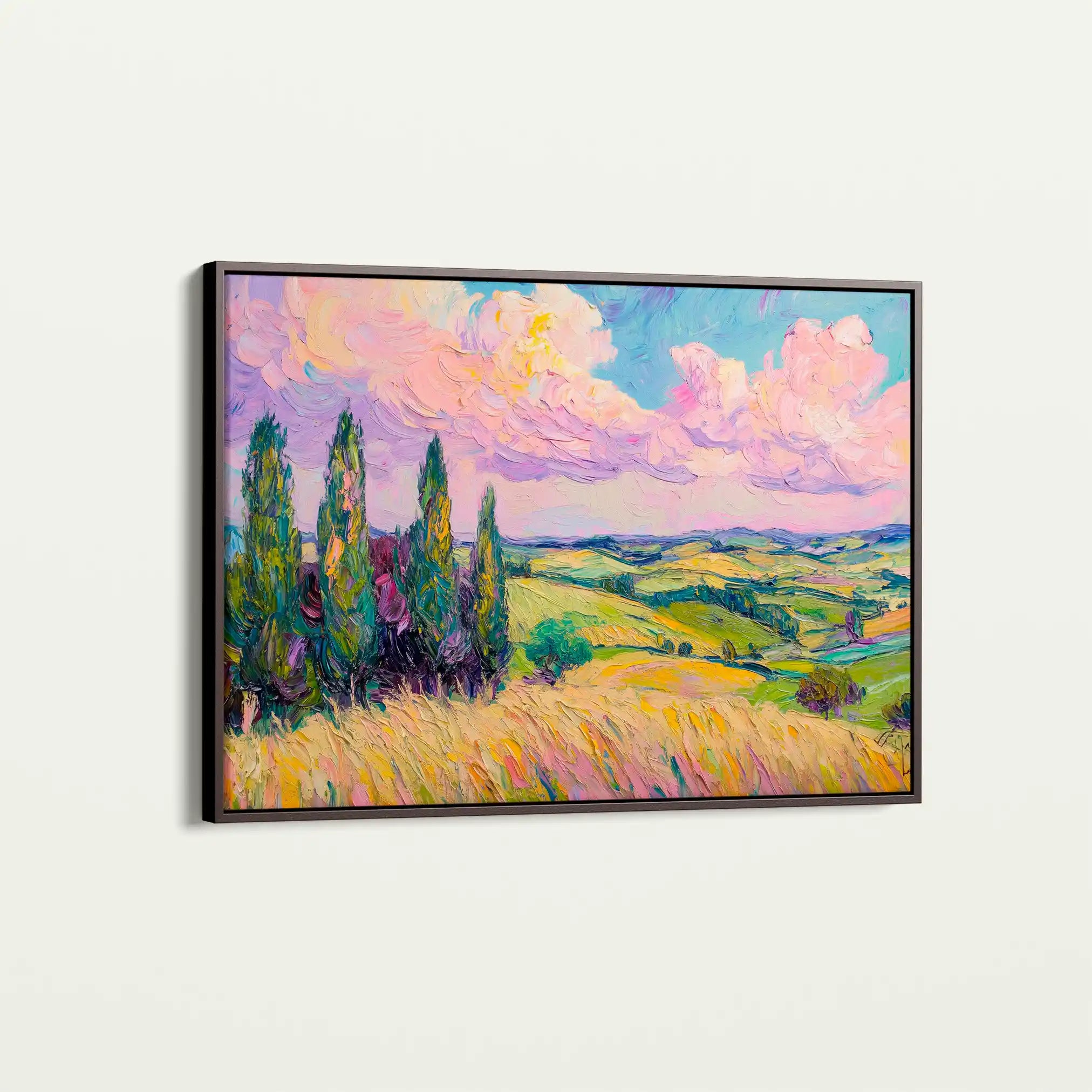 Landscape 221 Canvas Art 90 x 60 cm / Stretched on hidden frame