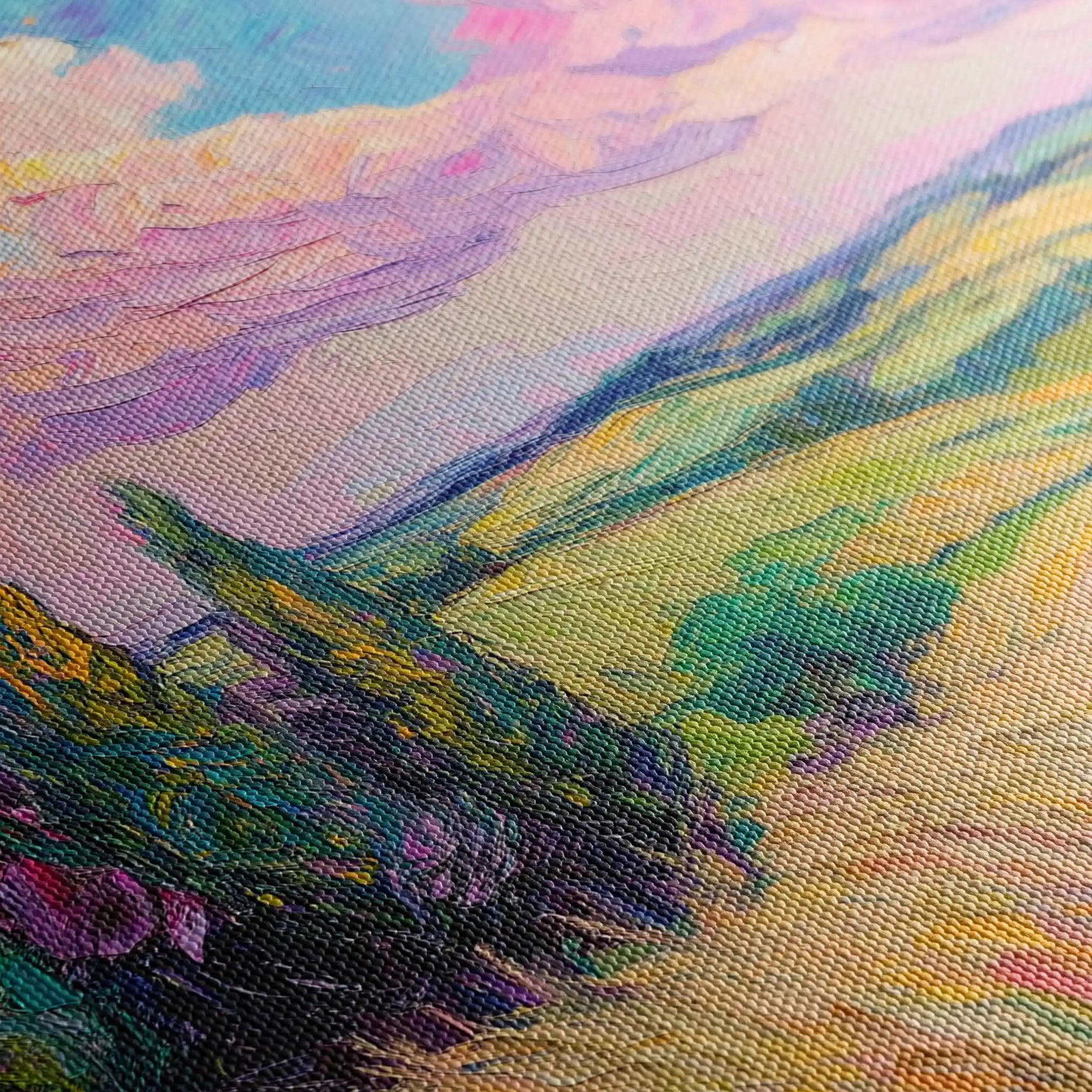 Landscape 221 Canvas Art 90 x 60 cm / Stretched on hidden frame