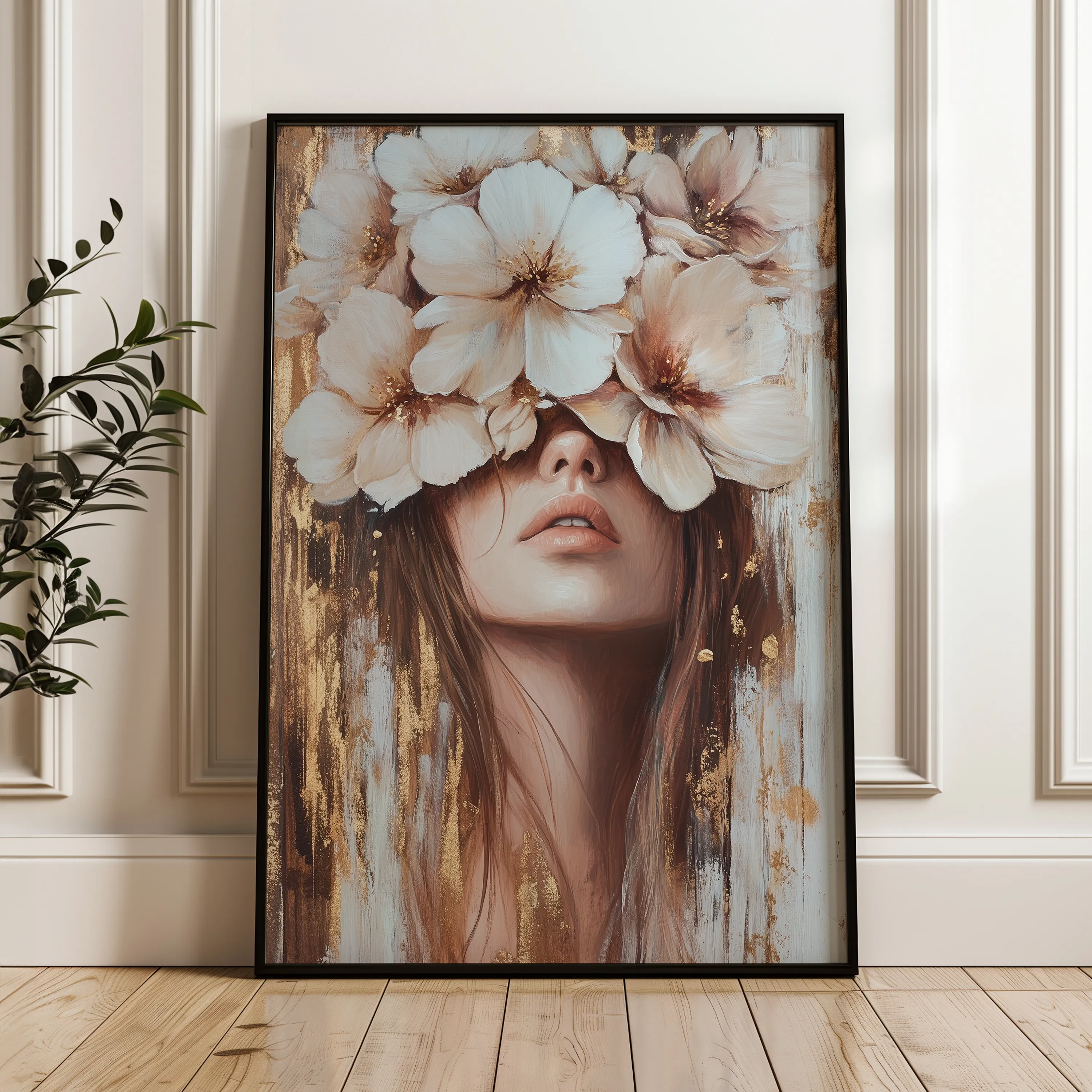 Portrait Canvas Wall Art WAD221-P 90 x 60 cm / Stretched on hidden frame