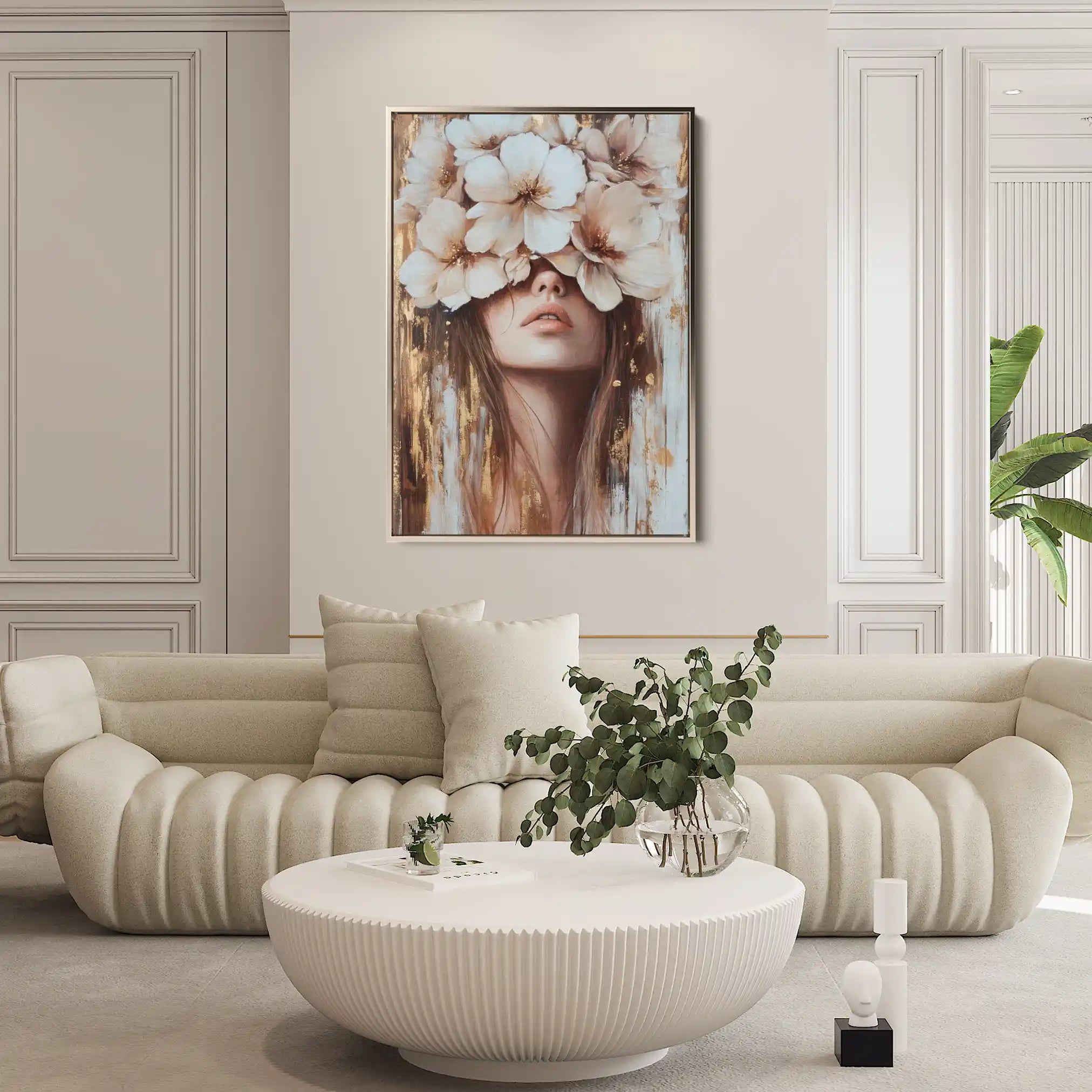 Portrait 221 Canvas Art 90 x 60 cm / Stretched on hidden frame