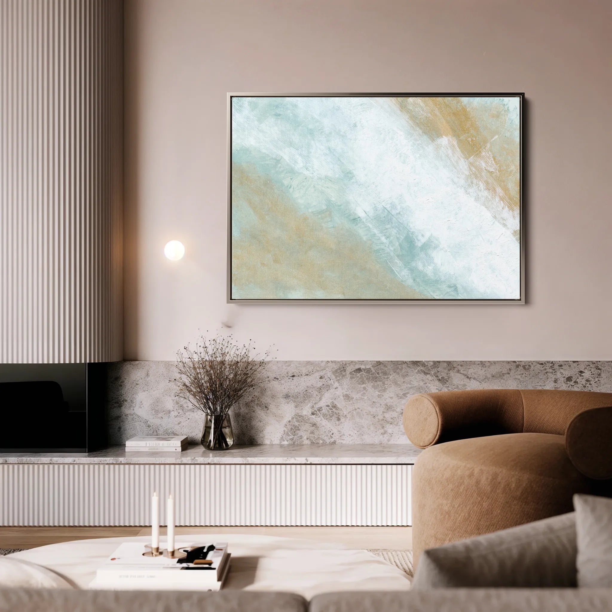 Abstract Canvas Wall Art WAD222-A 90 x 60 cm / Stretched on hidden frame