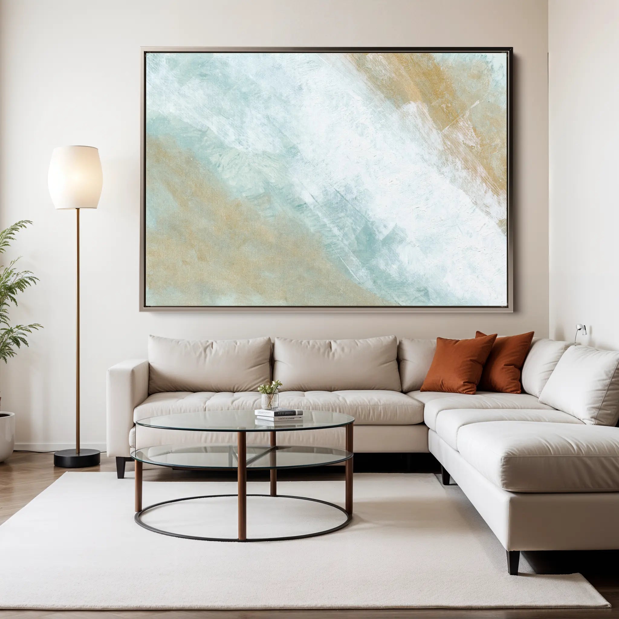 Abstract Canvas Wall Art WAD222-A 90 x 60 cm / Stretched on hidden frame