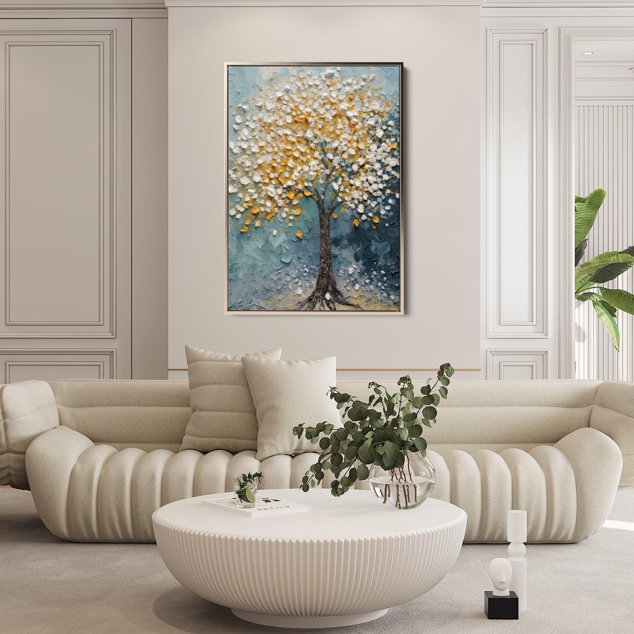 Floral Canvas Wall Art WAD223-F 90 x 60 cm / Stretched on hidden frame