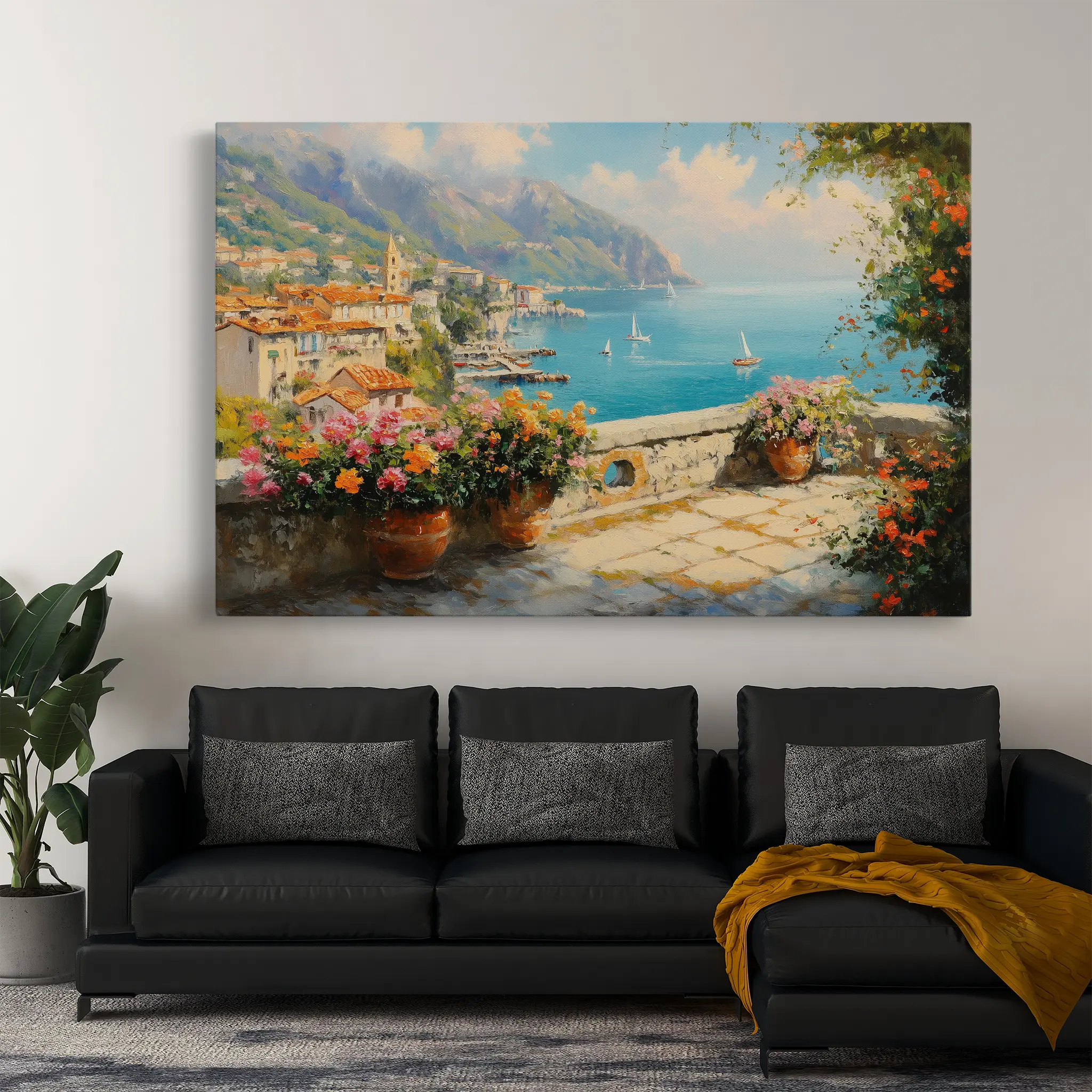 Landscape Canvas Wall Art WAD223-L 90 x 60 cm / Stretched on hidden frame