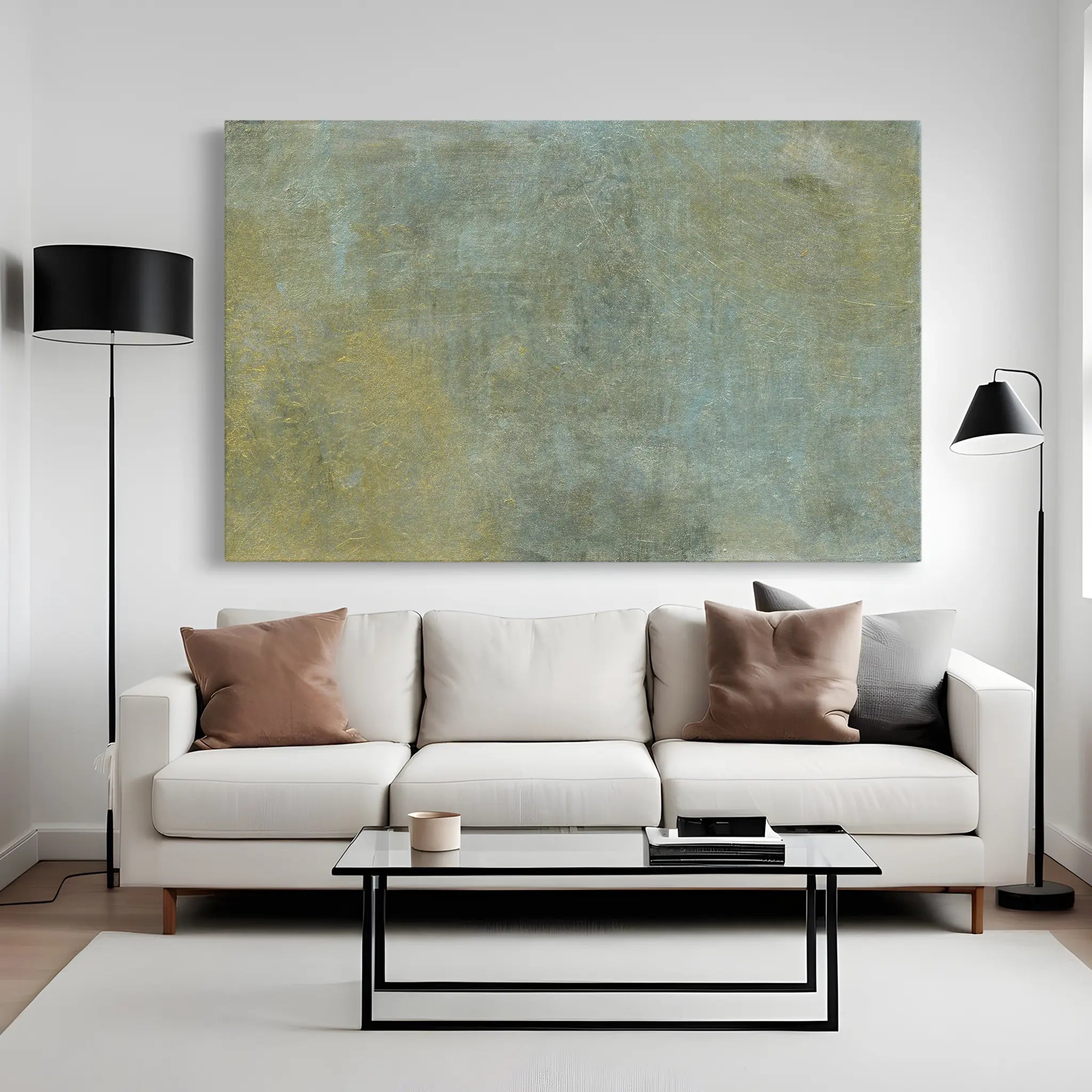 Abstract Canvas Wall Art WAD224-A 90 x 60 cm / Stretched on hidden frame