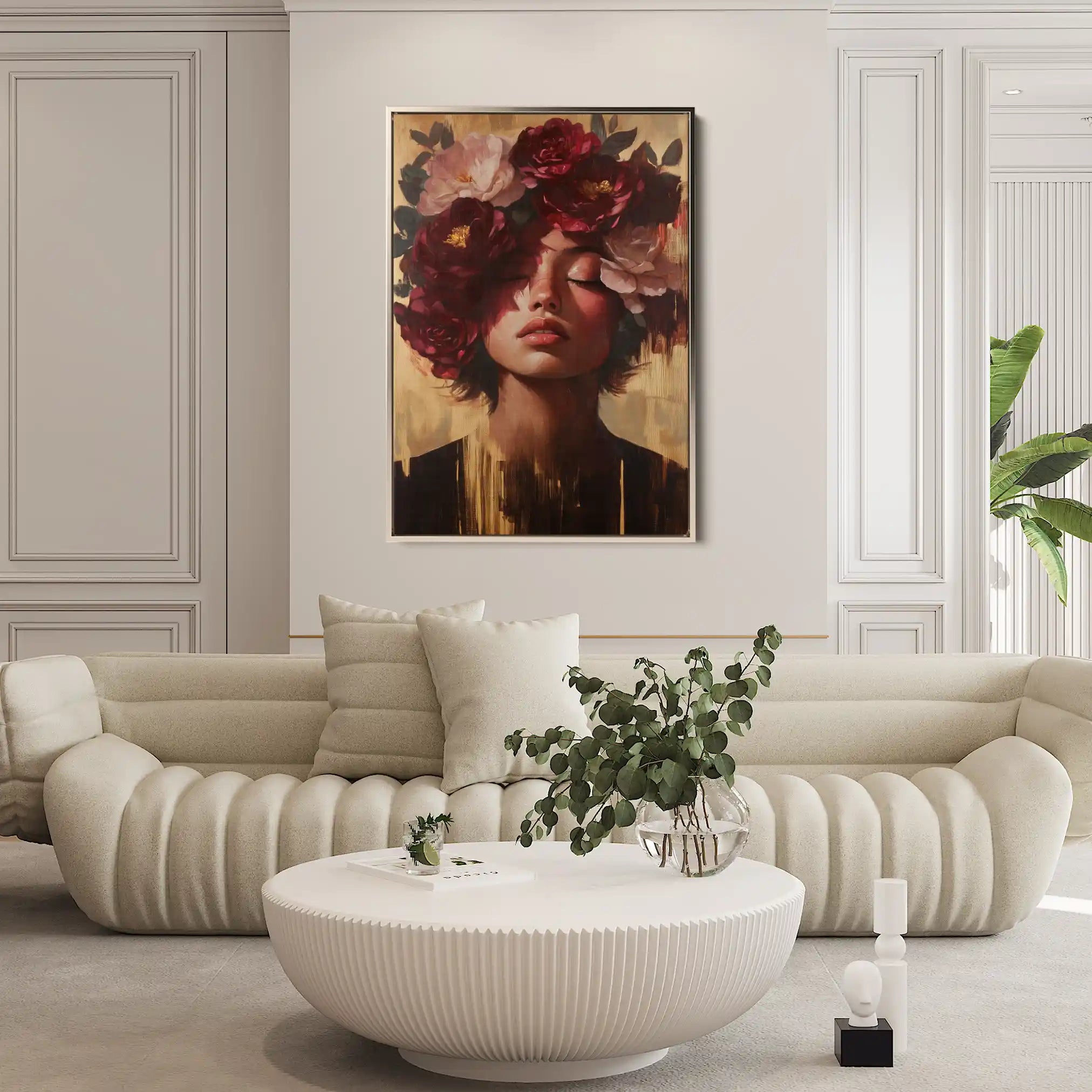 Portrait 224 Canvas Art 90 x 60 cm / Stretched on hidden frame