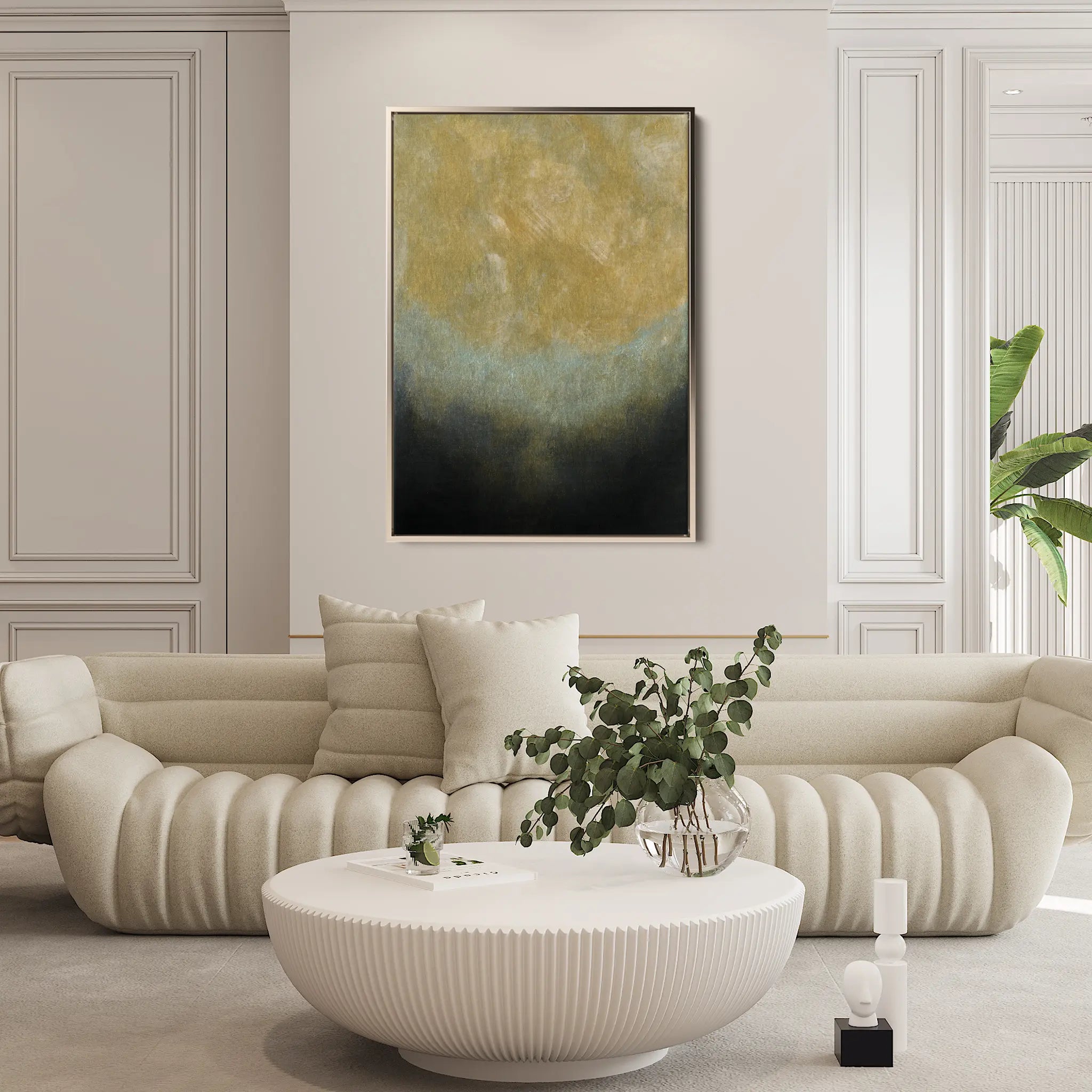 Abstract Canvas Wall Art WAD225-A 90 x 60 cm / Stretched on hidden frame