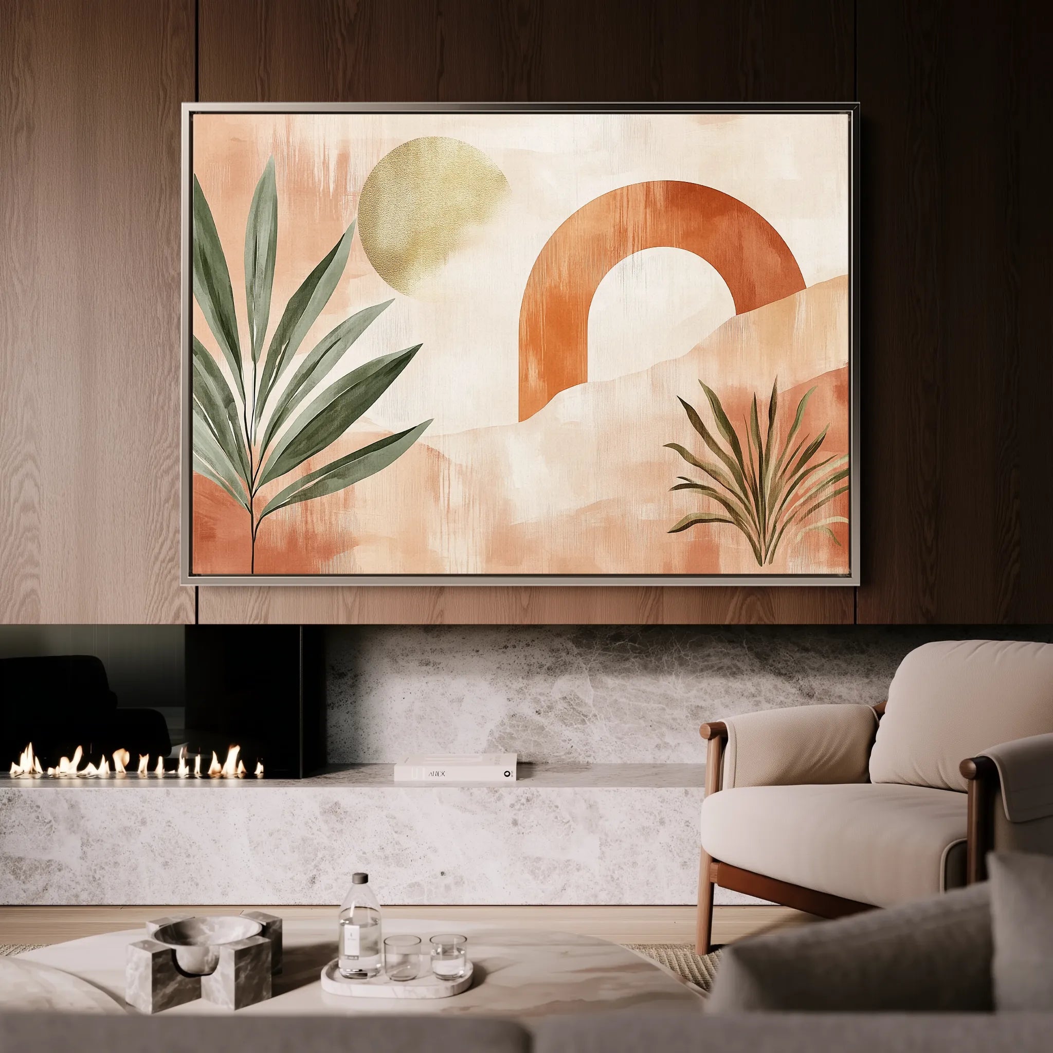Boho Canvas Wall Art WAD225-BH 90 x 60 cm / Stretched on hidden frame