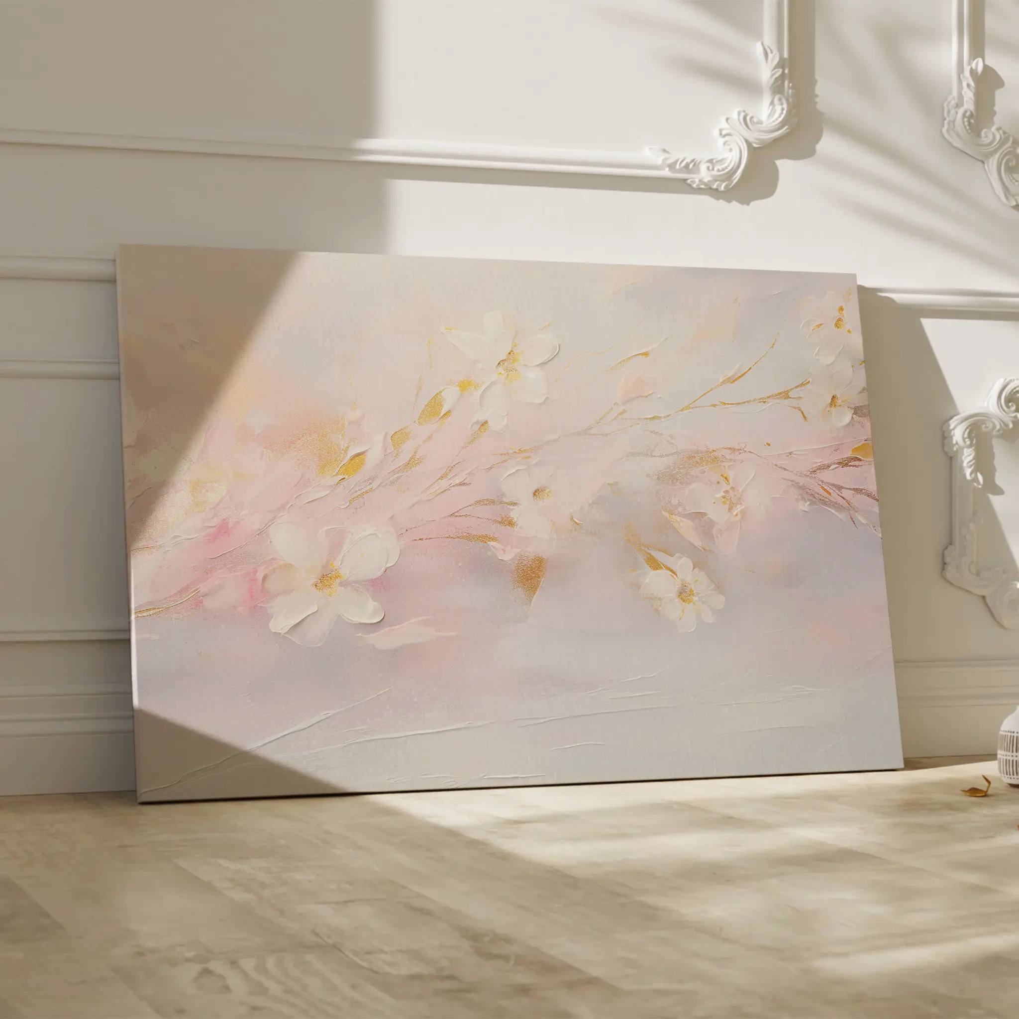 Floral Canvas Wall Art WAD225-F 90 x 60 cm / Stretched on hidden frame