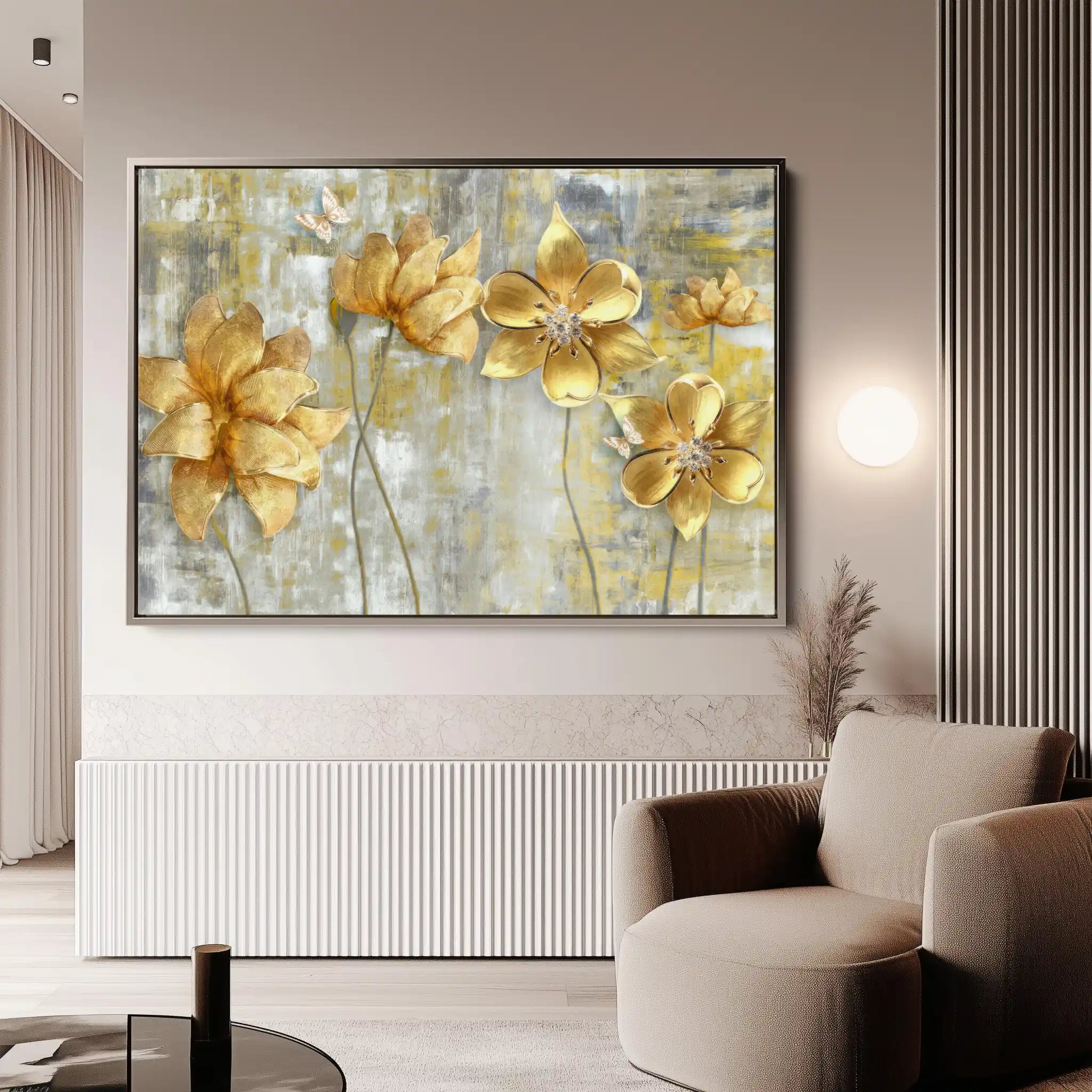 Floral Canvas Wall Art WAD226-F 90 x 60 cm / Stretched on hidden frame