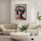 Portrait 226 Canvas Art 90 x 60 cm / Stretched on hidden frame