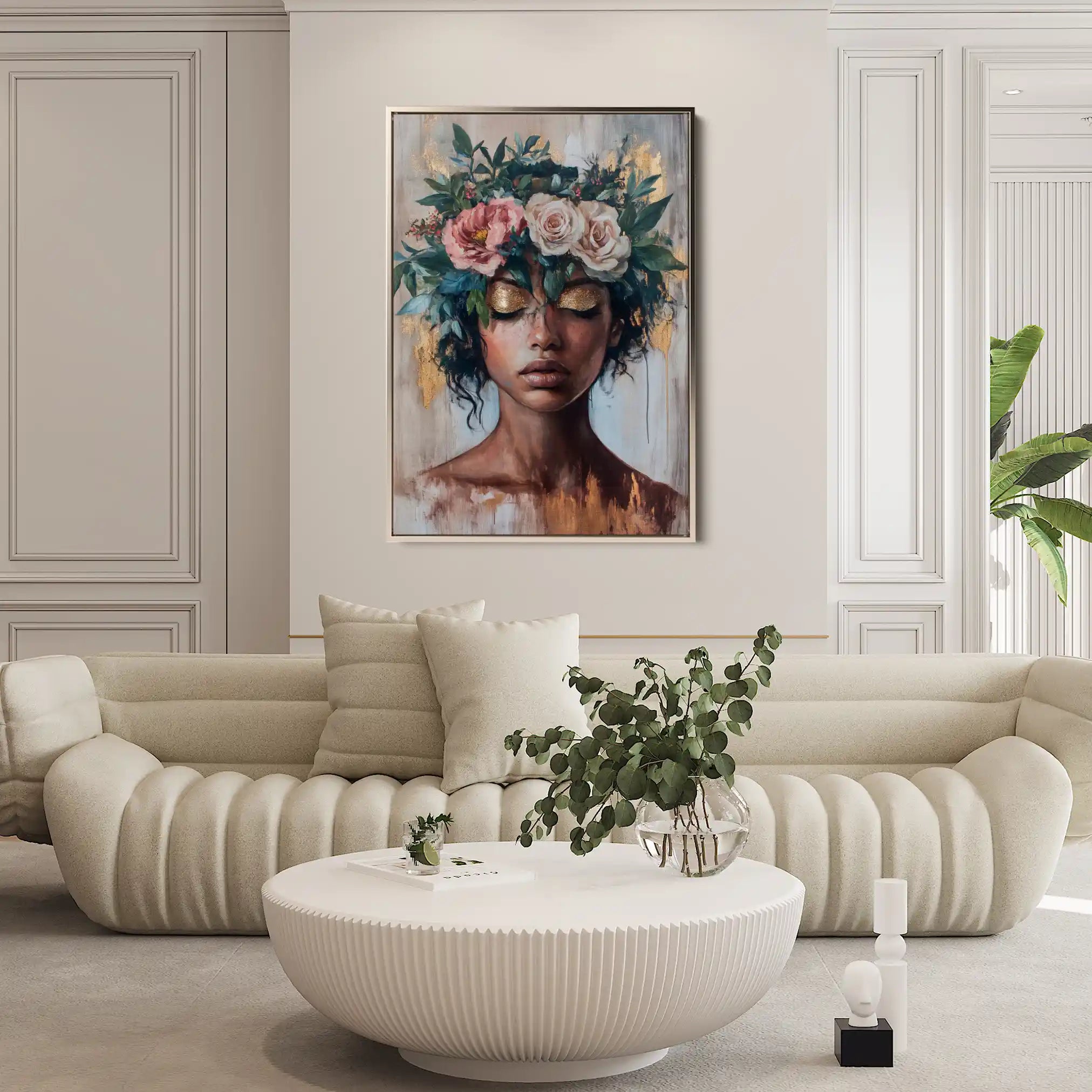 Portrait 226 Canvas Art 90 x 60 cm / Stretched on hidden frame