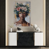 Portrait 226 Canvas Art 90 x 60 cm / Stretched on hidden frame