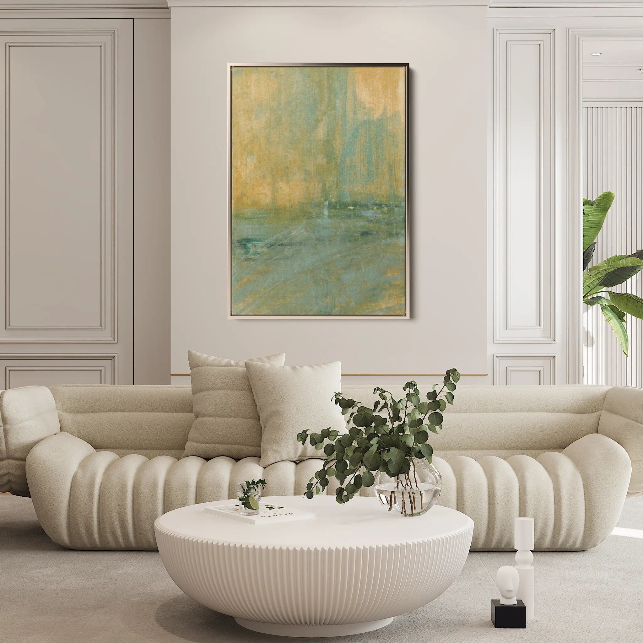 Abstract Canvas Wall Art WAD227-A 90 x 60 cm / Stretched on hidden frame