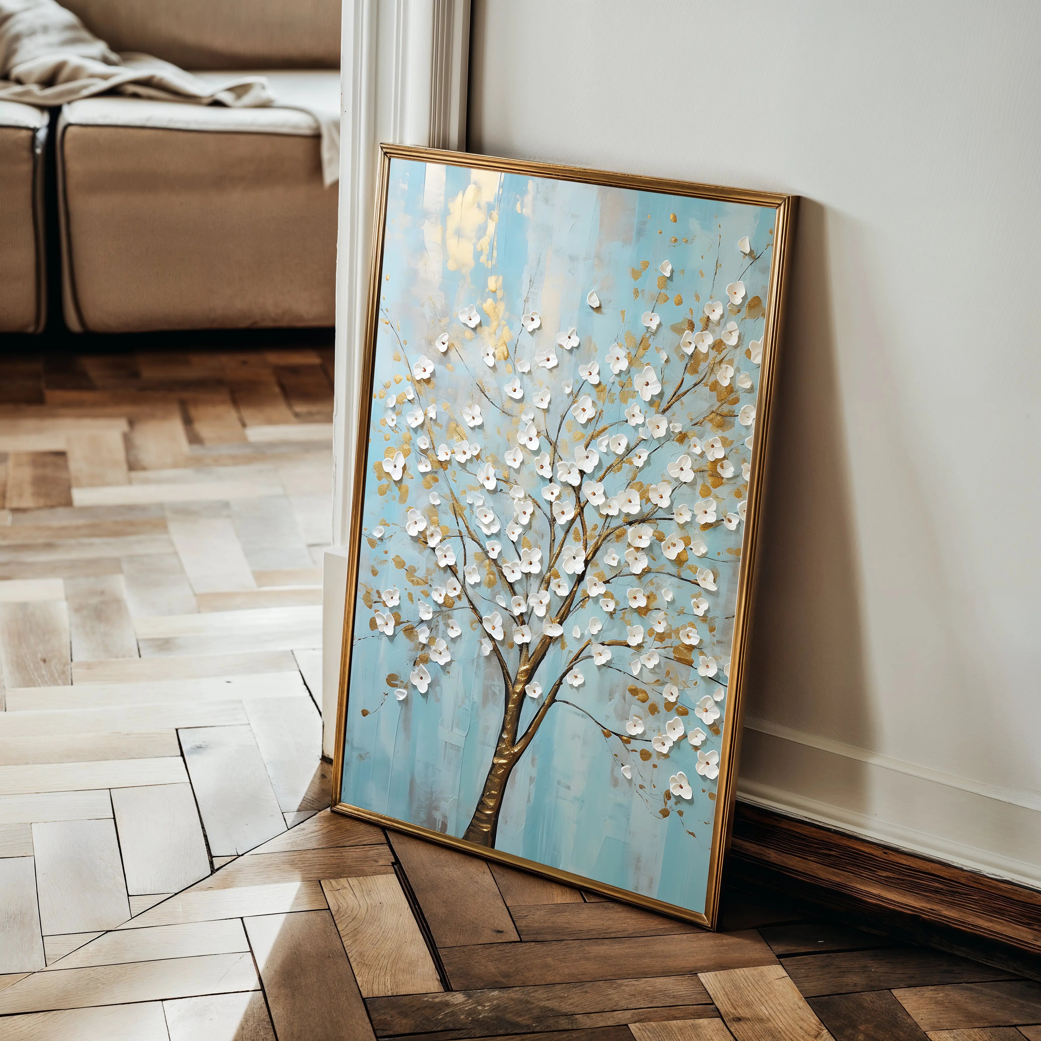 Floral Canvas Wall Art WAD227-F 90 x 60 cm / Stretched on hidden frame