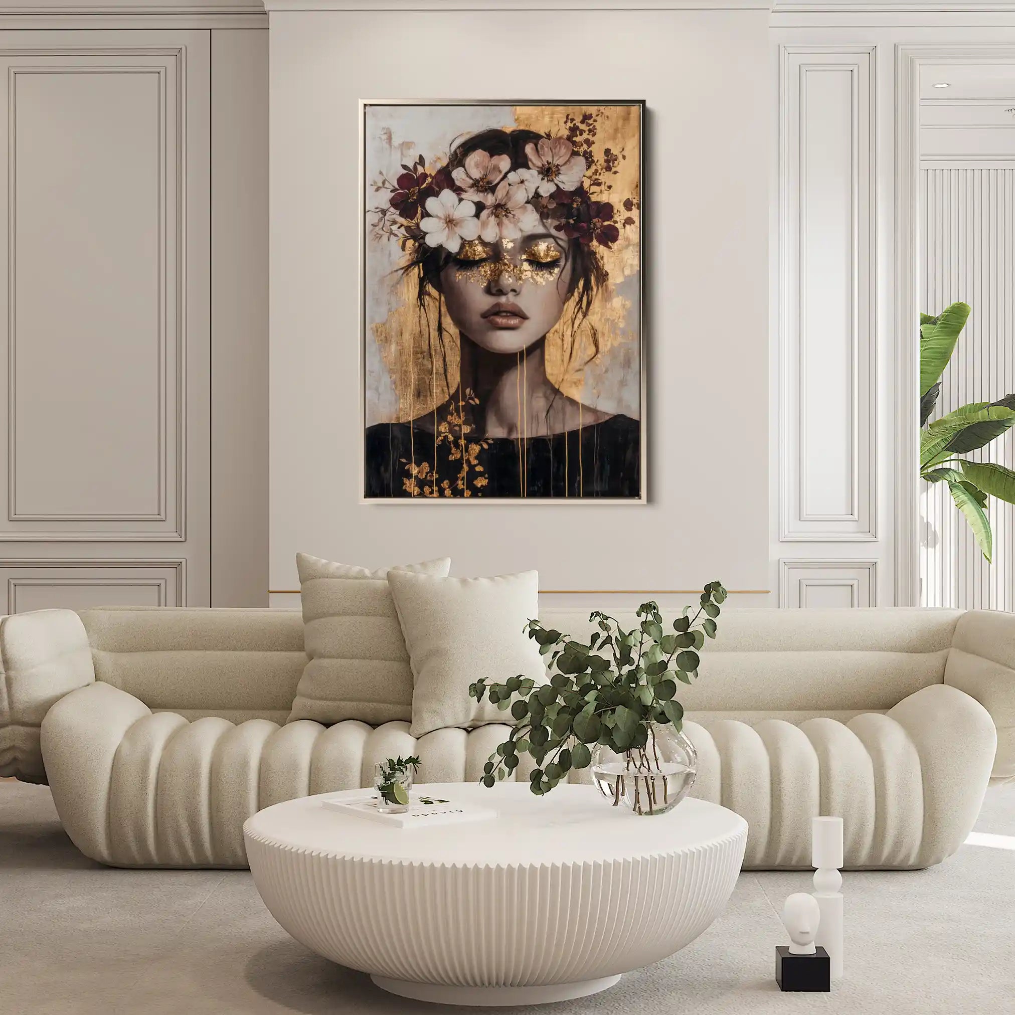 Portrait 227 Canvas Art 90 x 60 cm / Stretched on hidden frame