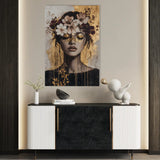 Portrait 227 Canvas Art 90 x 60 cm / Stretched on hidden frame
