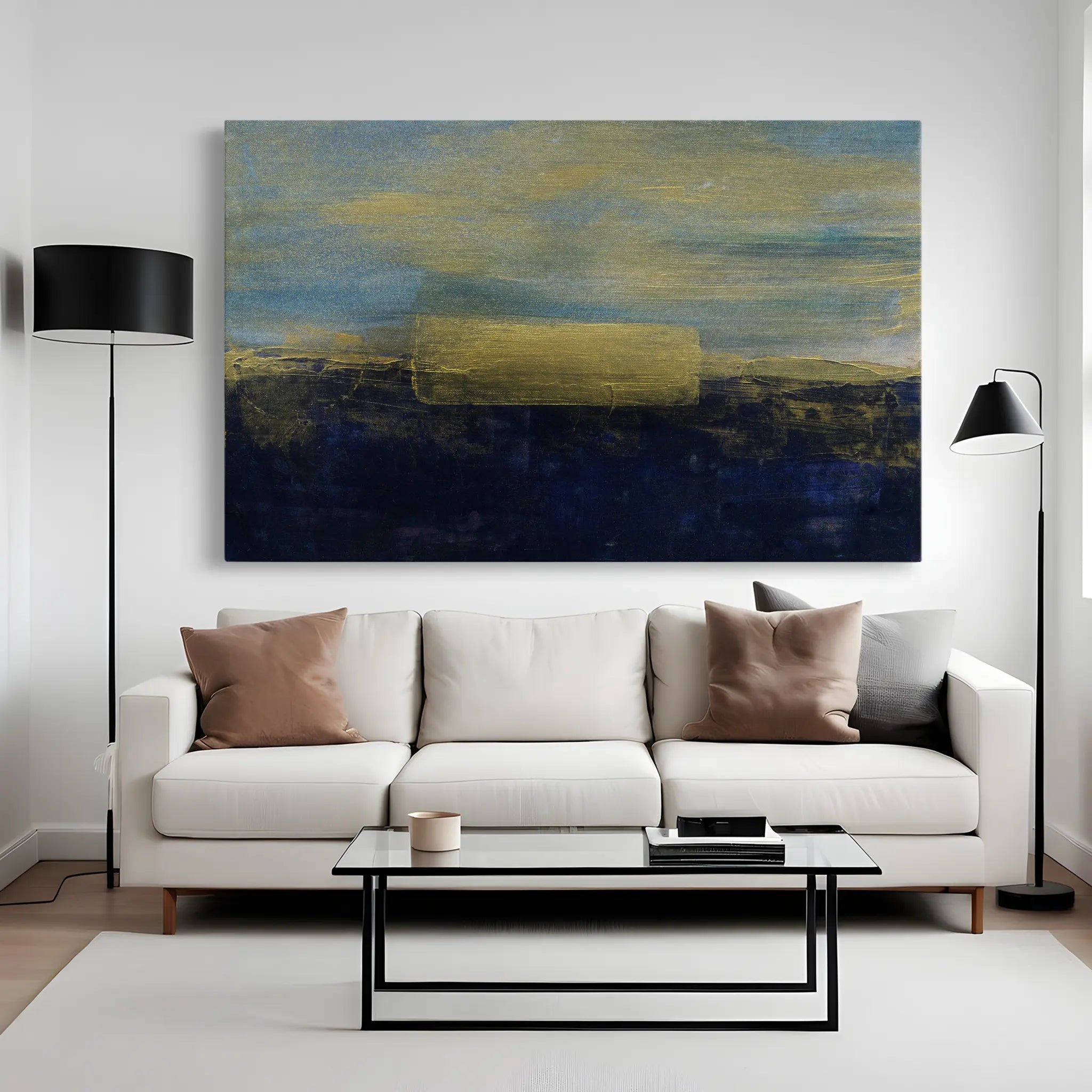 Abstract Canvas Wall Art WAD228-A 90 x 60 cm / Stretched on hidden frame