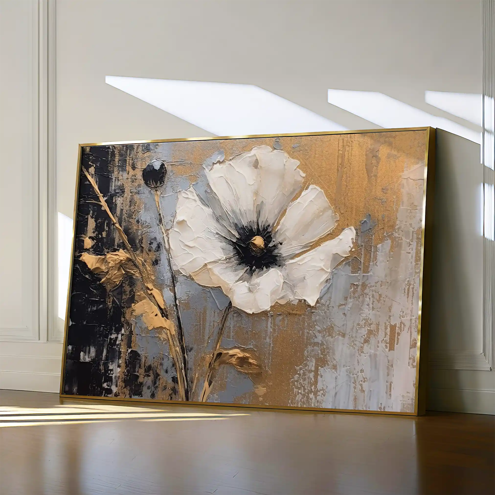 Floral Canvas Wall Art WAD228-F 90 x 60 cm / Stretched on hidden frame