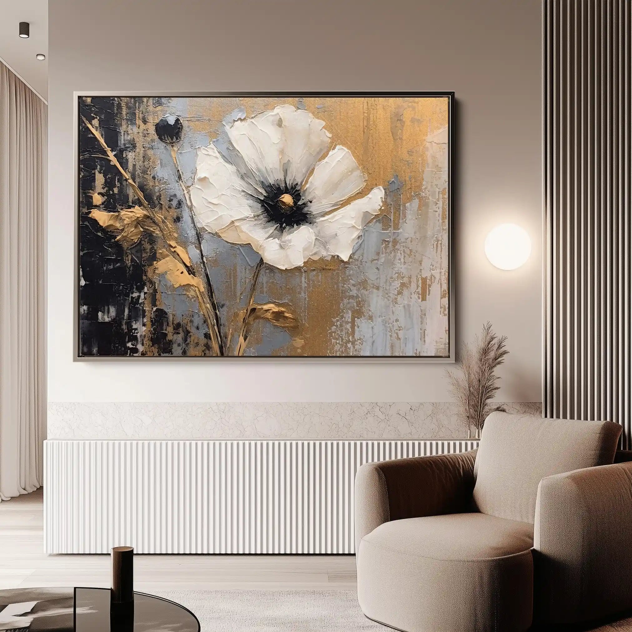 Floral Canvas Wall Art WAD228-F 90 x 60 cm / Stretched on hidden frame