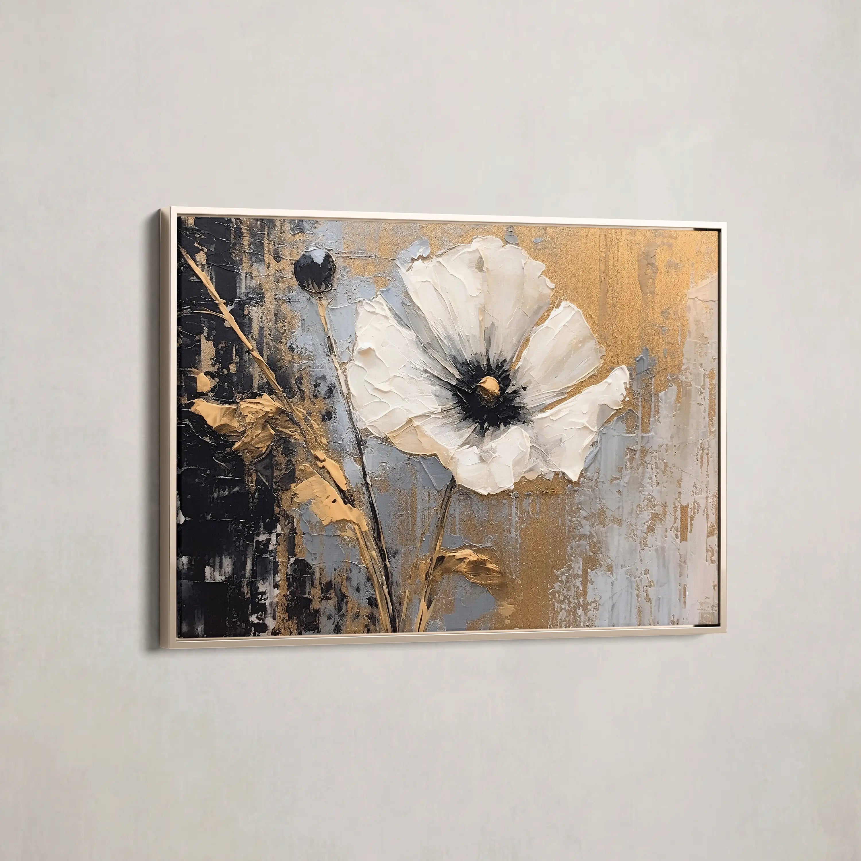 Floral Canvas Wall Art WAD228-F 90 x 60 cm / Stretched on hidden frame