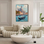 Landscape 228 Canvas Art 90 x 60 cm / Stretched on hidden frame
