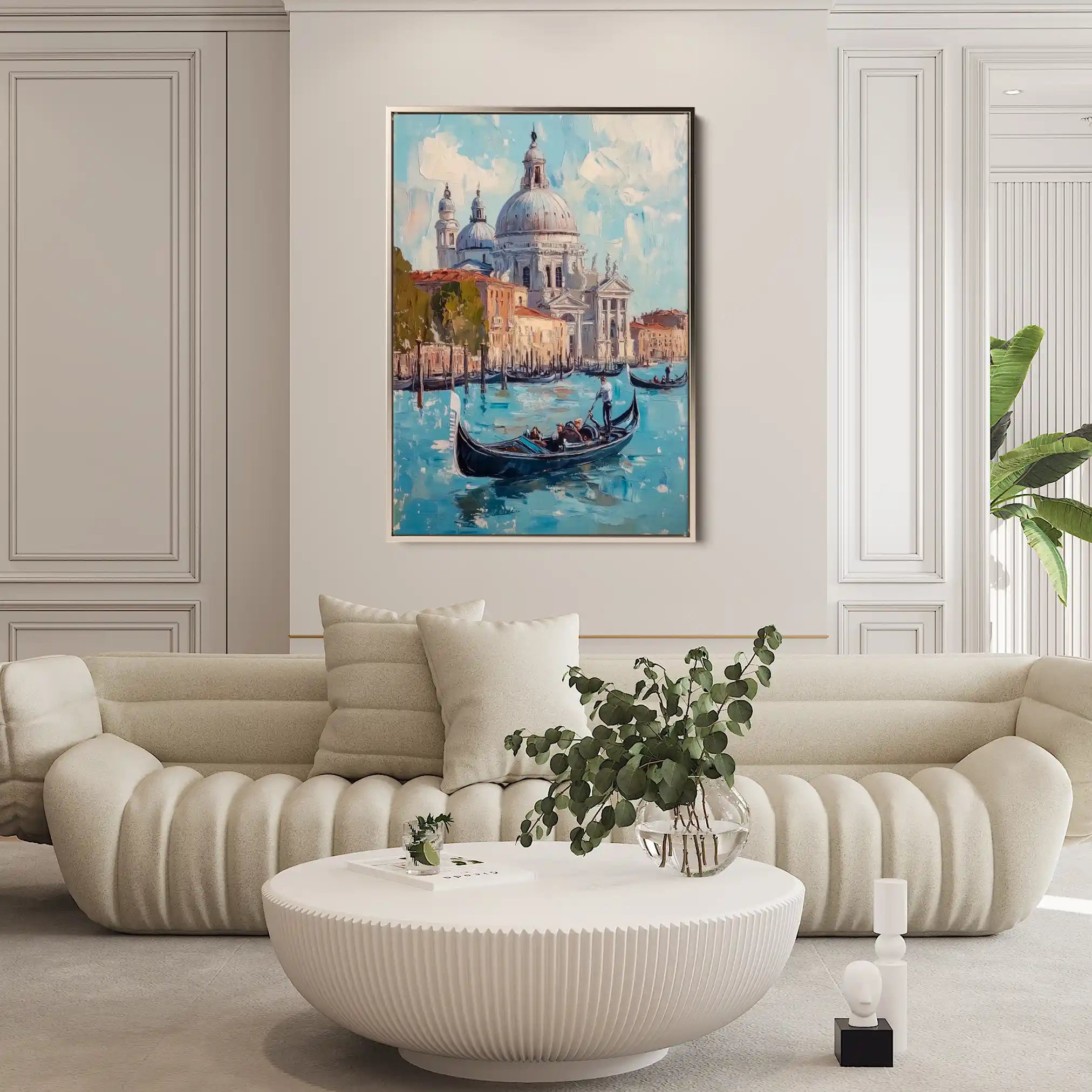 Landscape 228 Canvas Art 90 x 60 cm / Stretched on hidden frame