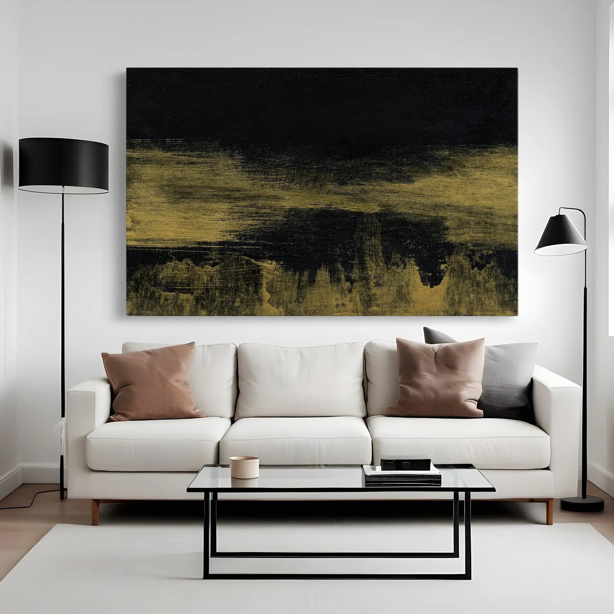 Abstract Canvas Wall Art WAD229-A 90 x 60 cm / Stretched on hidden frame