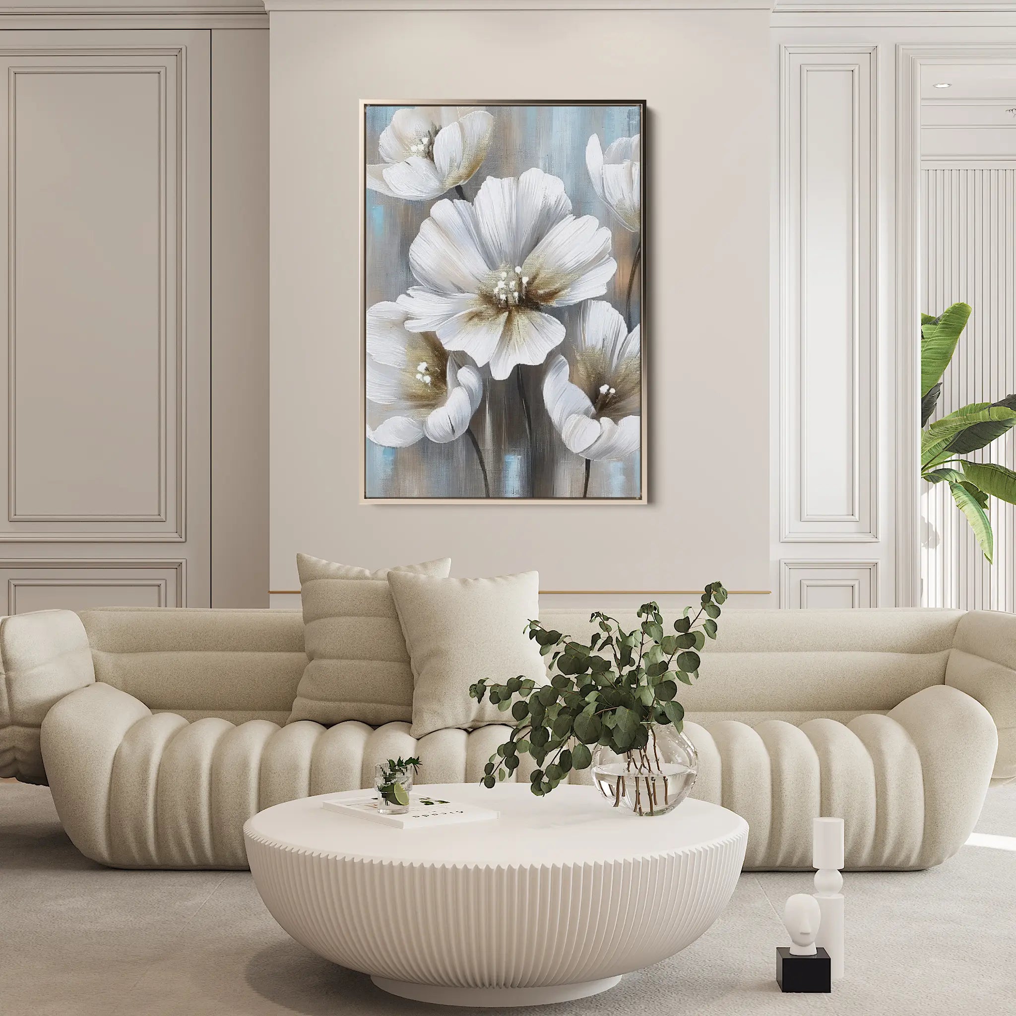 Floral Canvas Wall Art WAD229-F 90 x 60 cm / Stretched on hidden frame