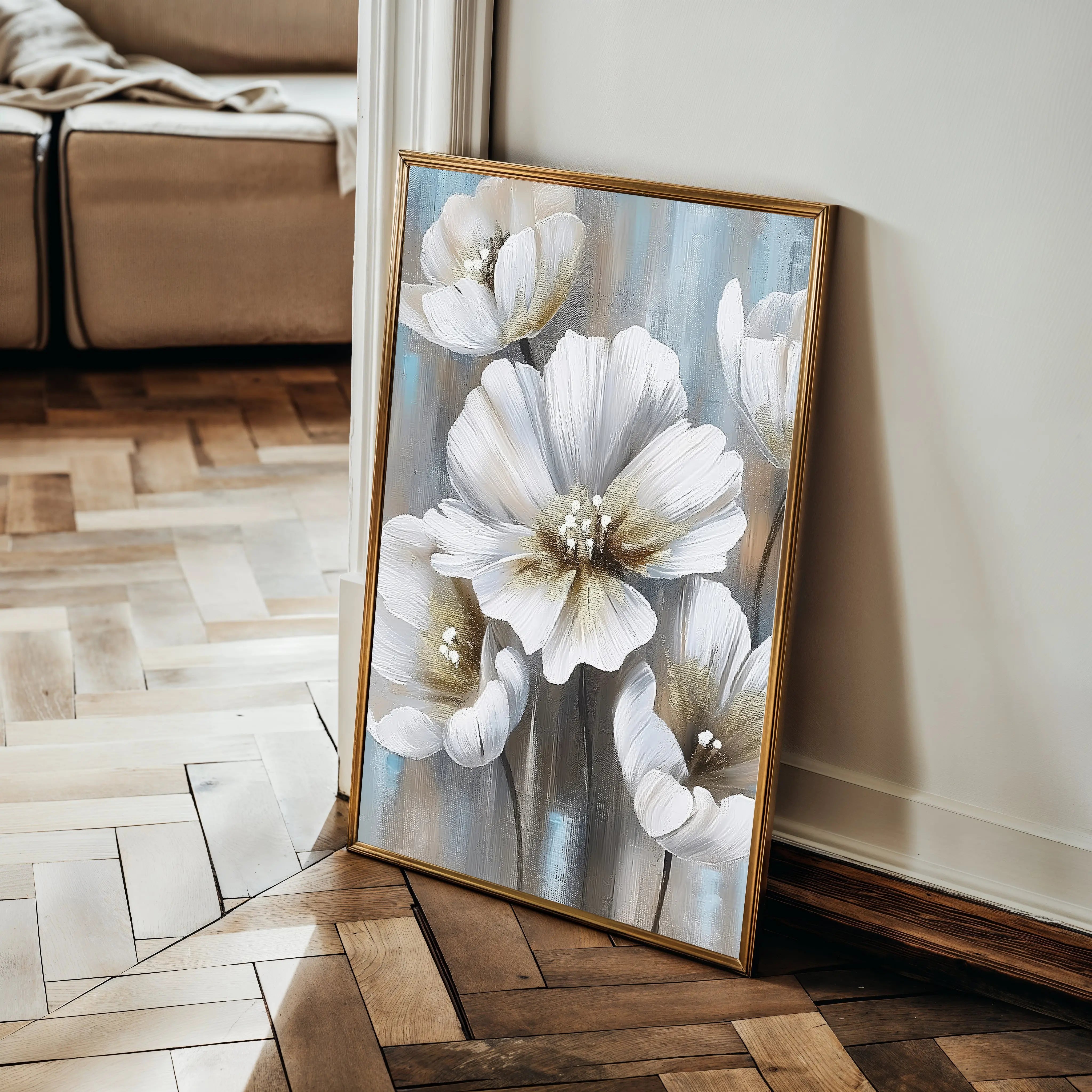 Floral Canvas Wall Art WAD229-F 90 x 60 cm / Stretched on hidden frame