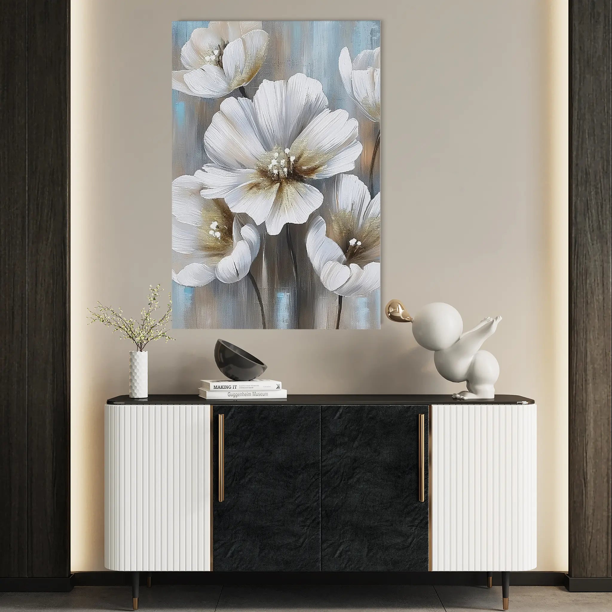 Floral Canvas Wall Art WAD229-F 90 x 60 cm / Stretched on hidden frame