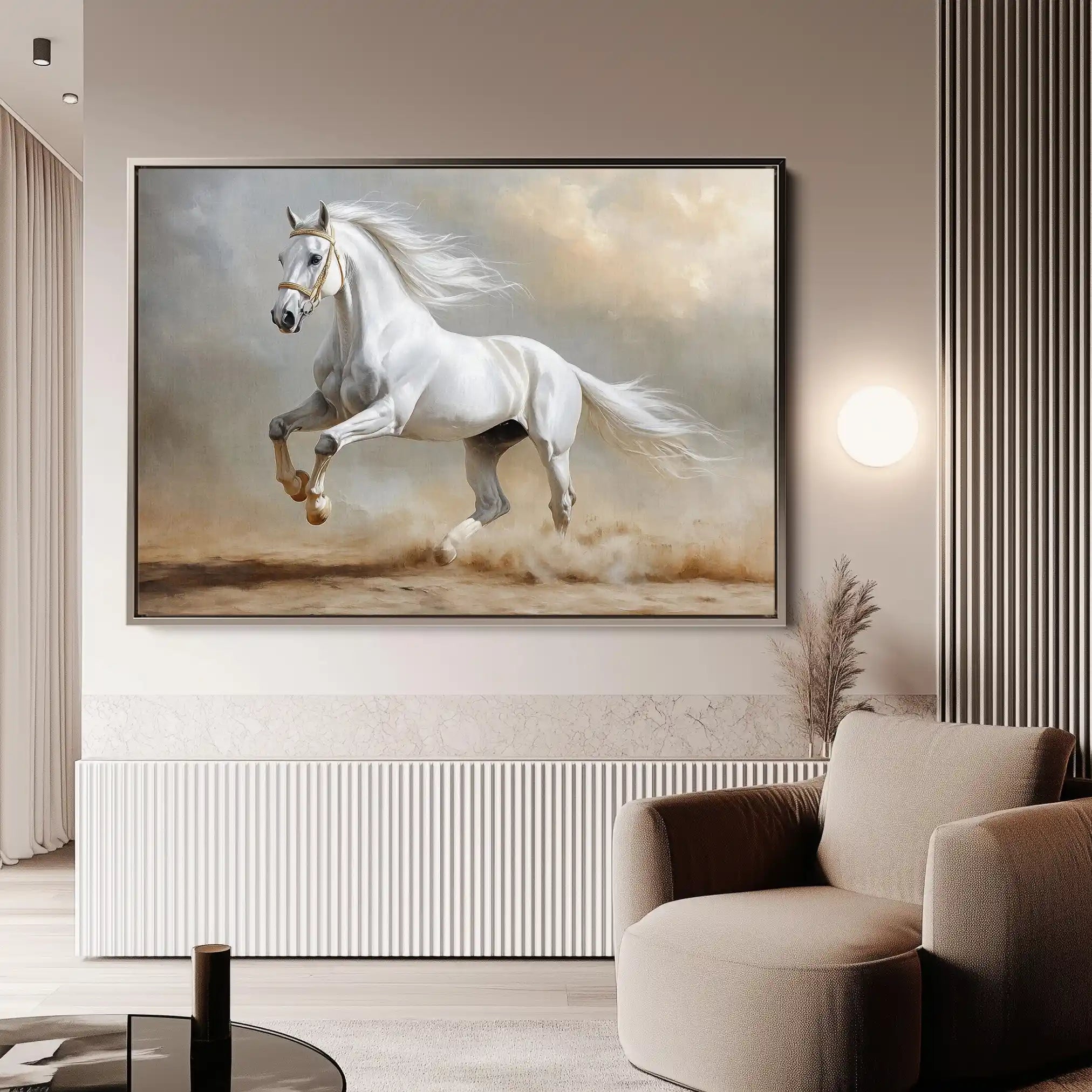 Horses 229 Canvas Art 90 x 60 cm / Stretched on hidden frame