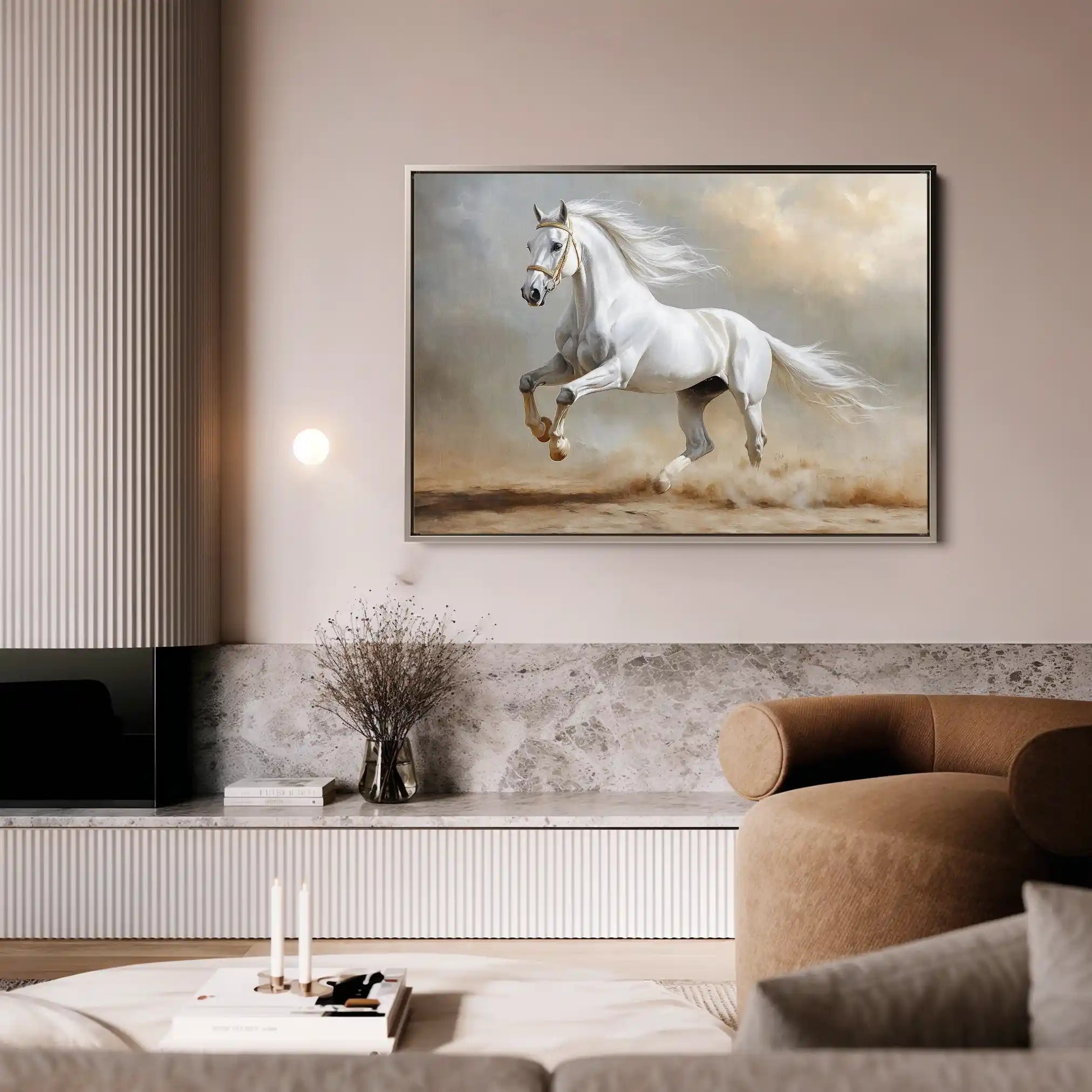 Horses 229 Canvas Art 90 x 60 cm / Stretched on hidden frame