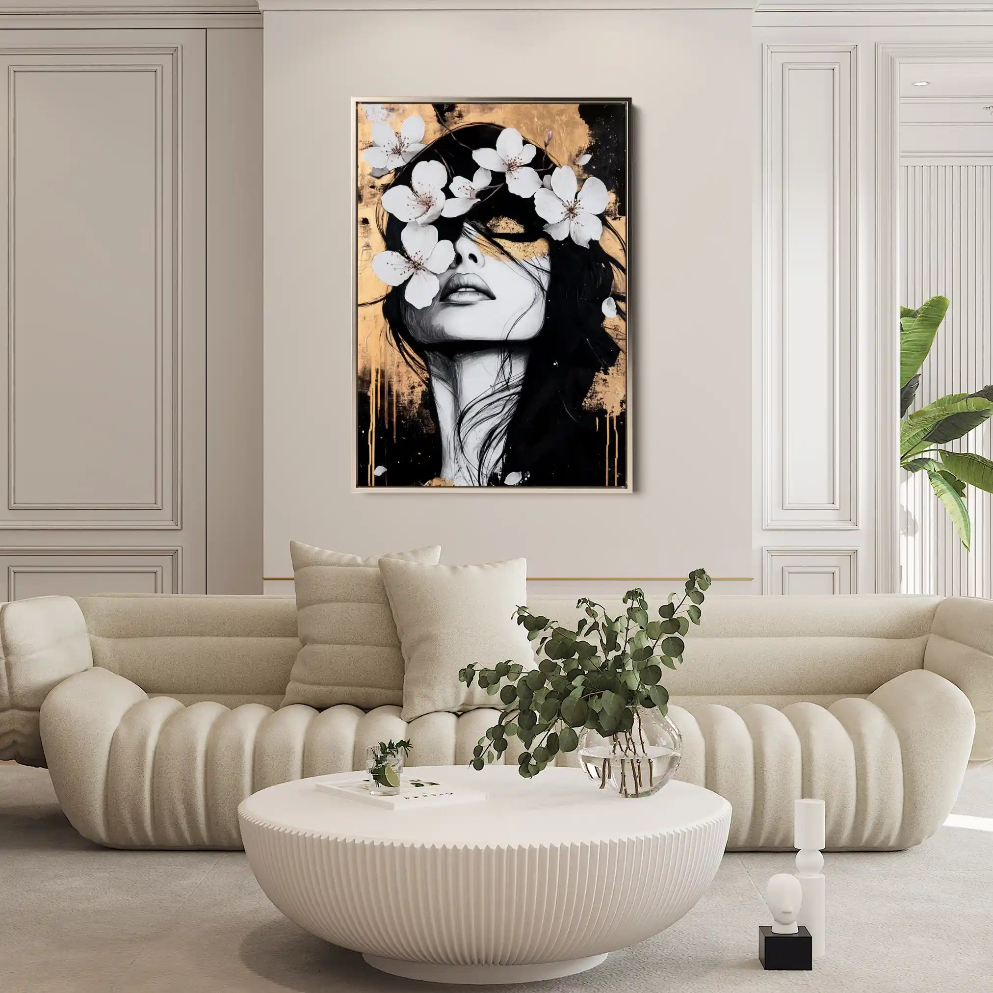 Portrait 229 Canvas Art 90 x 60 cm / Stretched on hidden frame