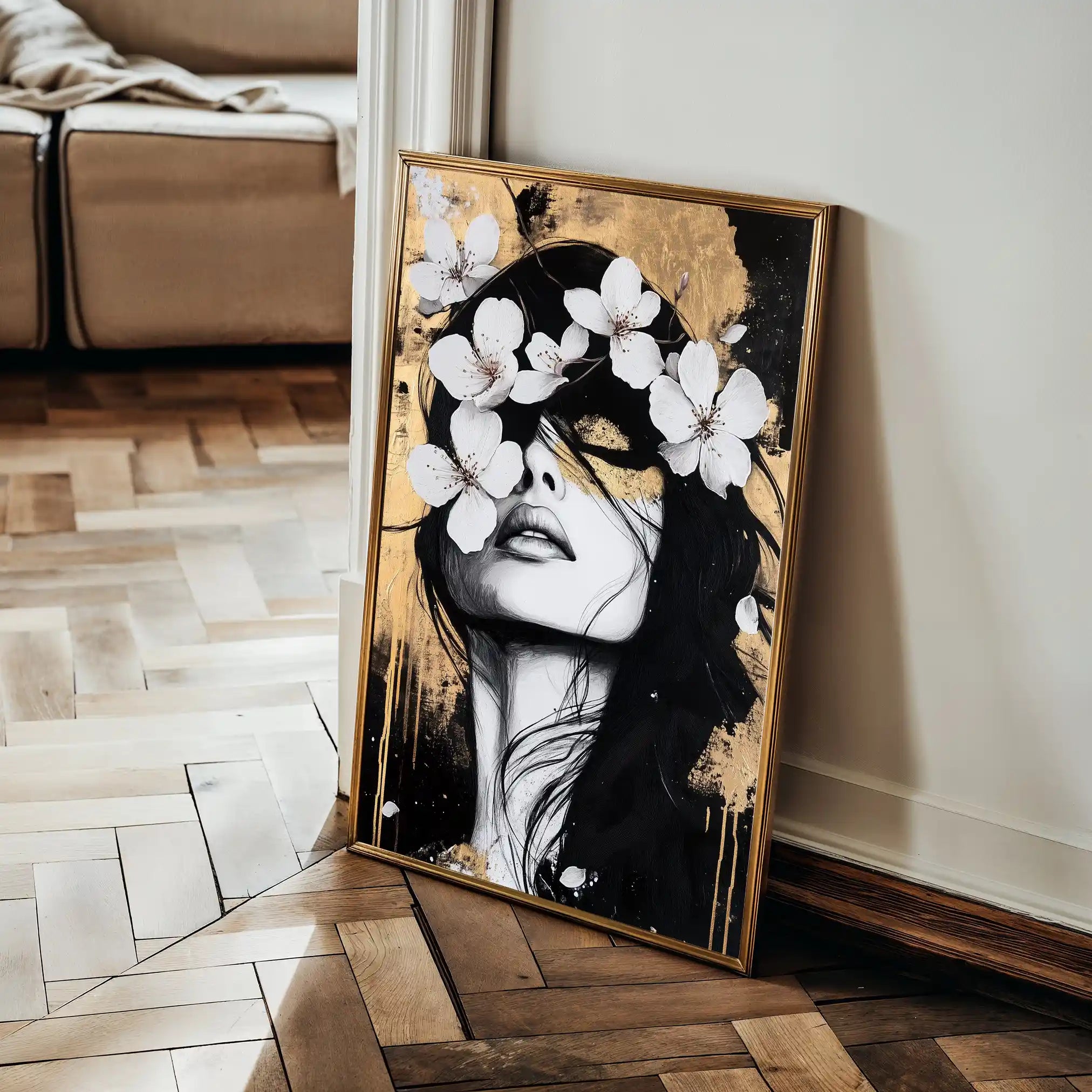 Portrait 229 Canvas Art 90 x 60 cm / Stretched on hidden frame