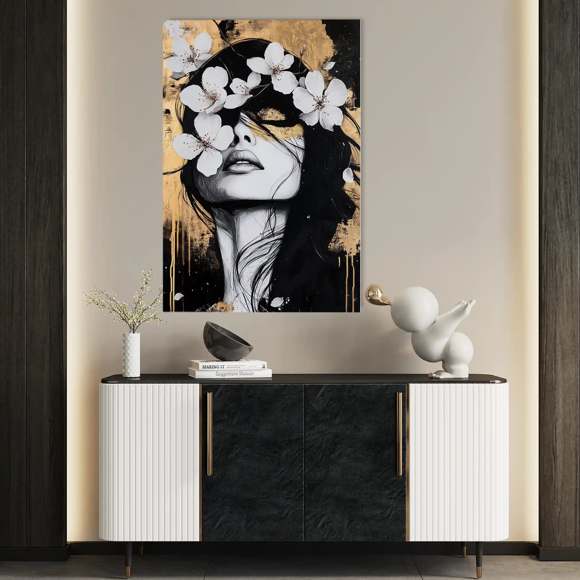 Portrait 229 Canvas Art 90 x 60 cm / Stretched on hidden frame