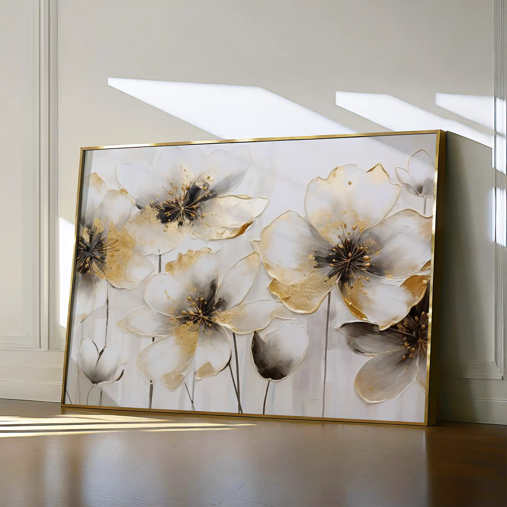 Floral Canvas Wall Art WAD230-F 90 x 60 cm / Stretched on hidden frame