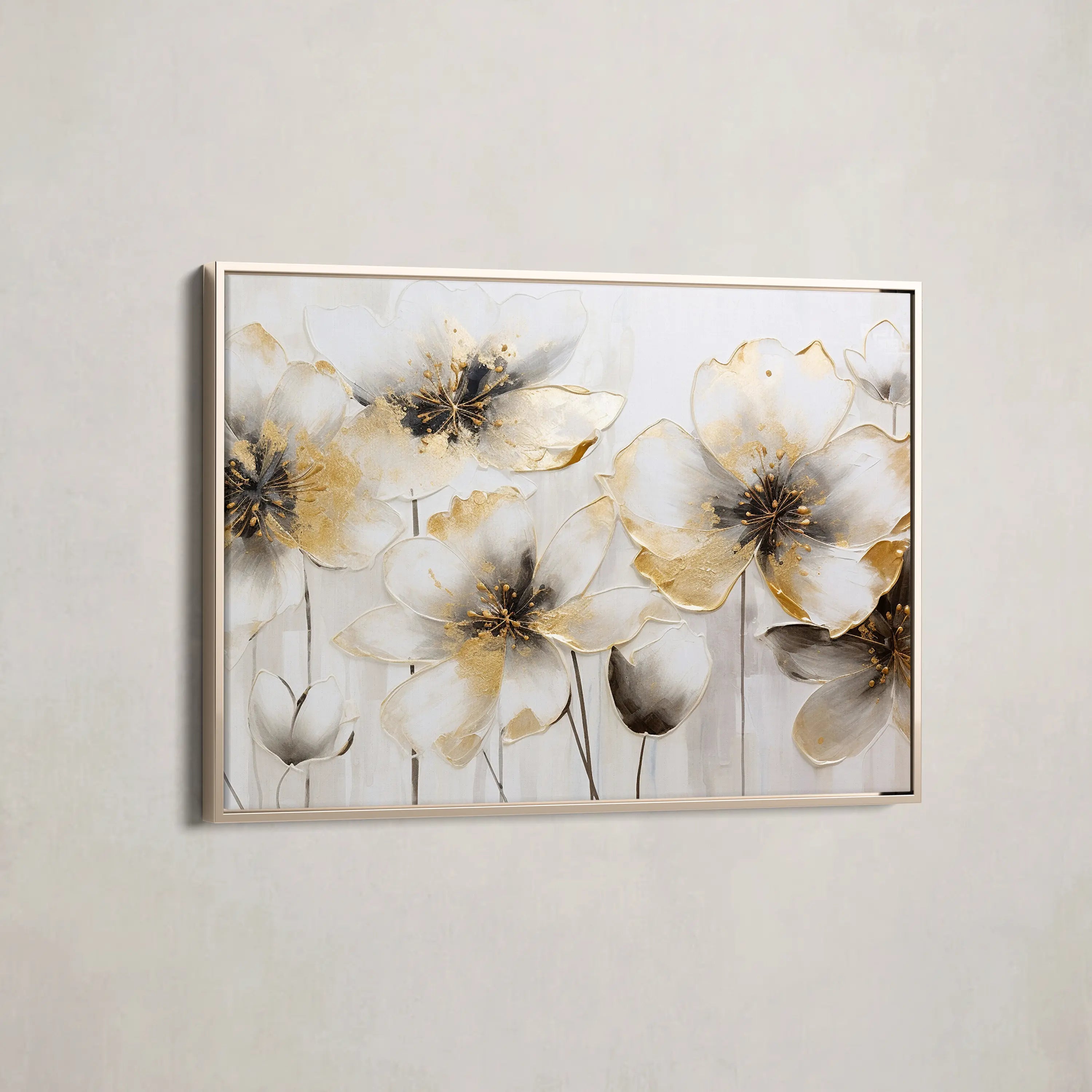 Floral Canvas Wall Art WAD230-F 90 x 60 cm / Stretched on hidden frame