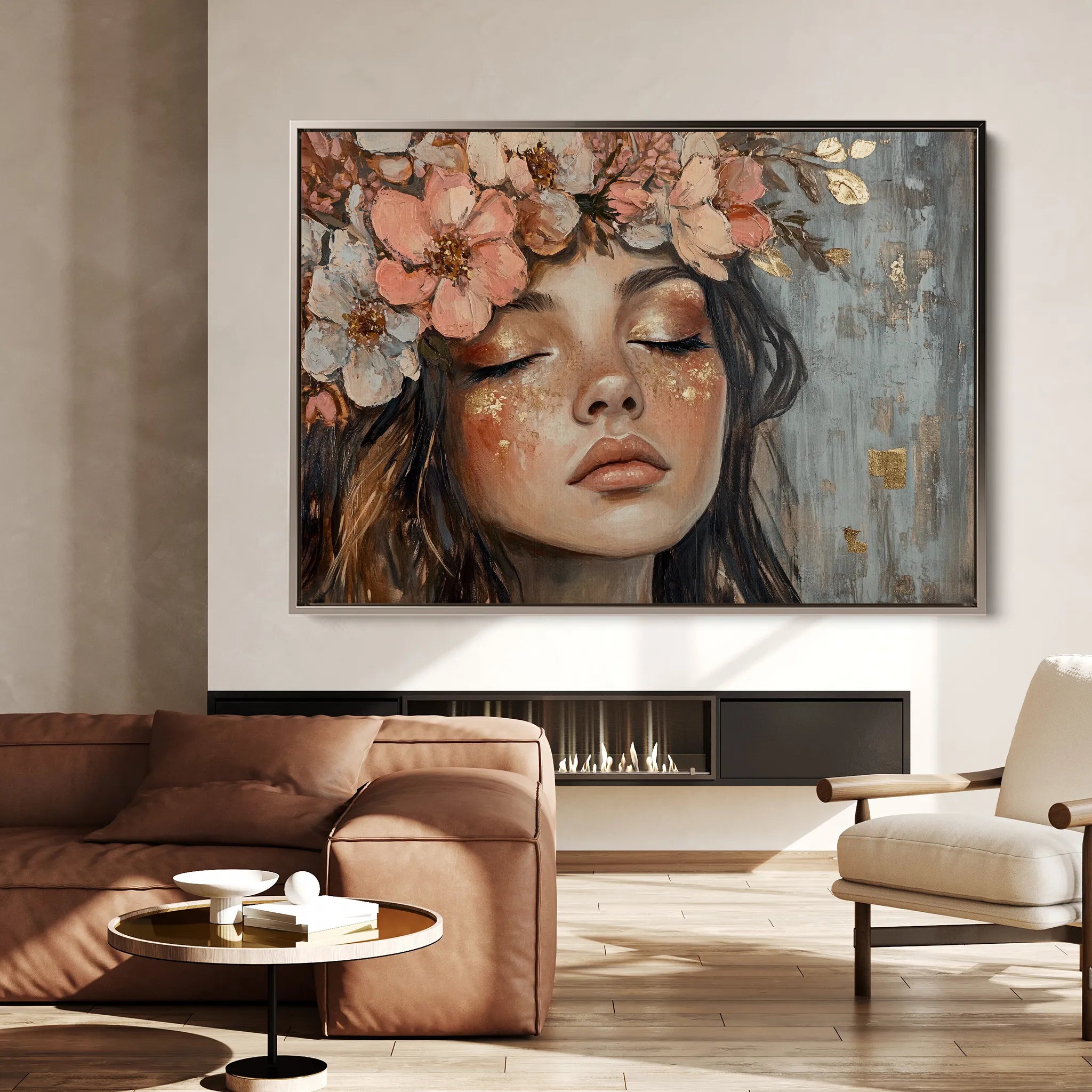 Portrait Canvas Wall Art WAD230-P 90 x 60 cm / Stretched on hidden frame