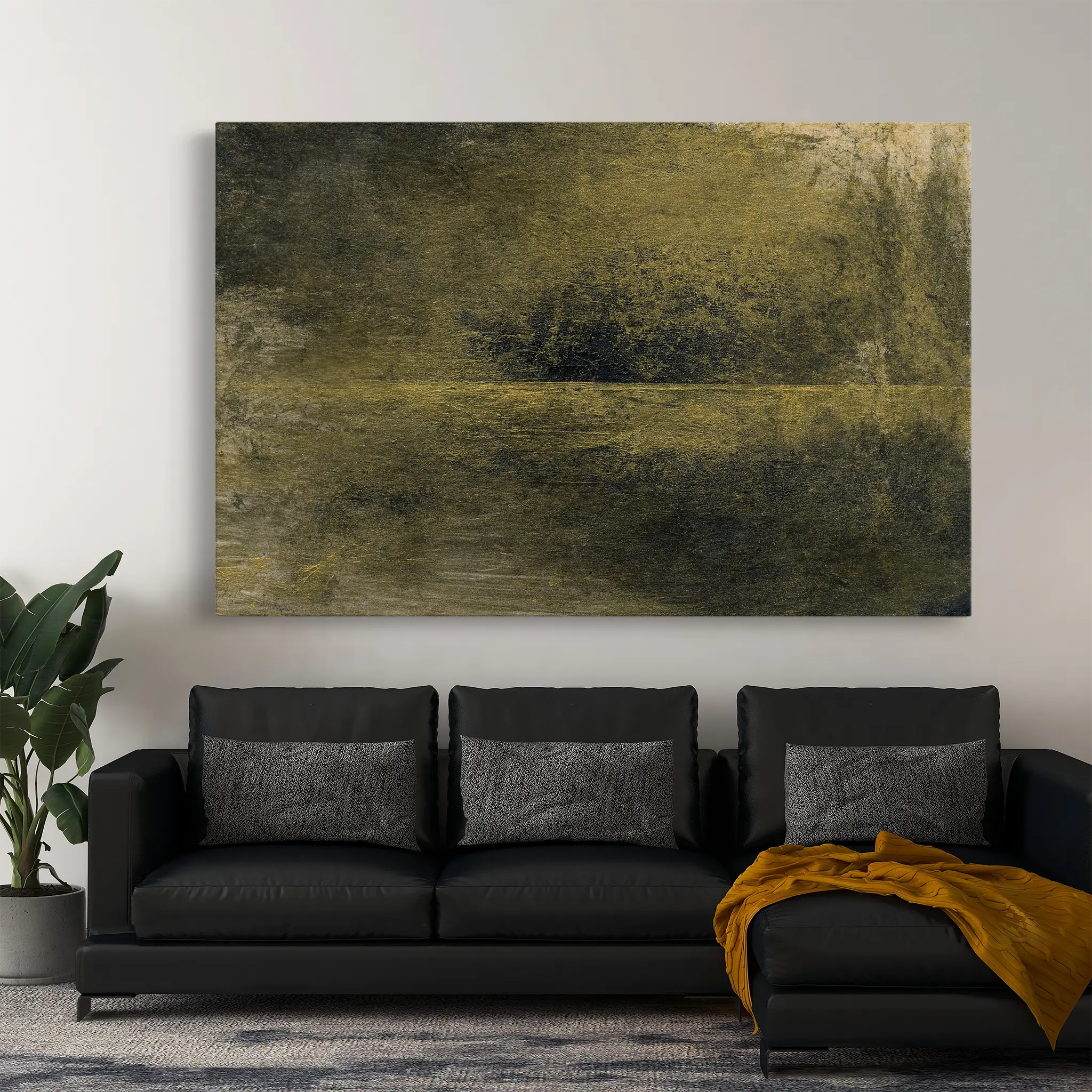 Abstract Canvas Wall Art WAD231-A 90 x 60 cm / Stretched on hidden frame