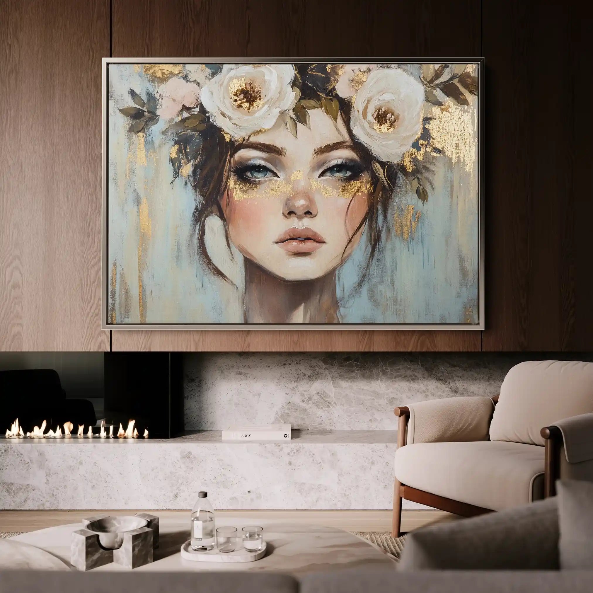 Portrait 231 Canvas Art 90 x 60 cm / Stretched on hidden frame